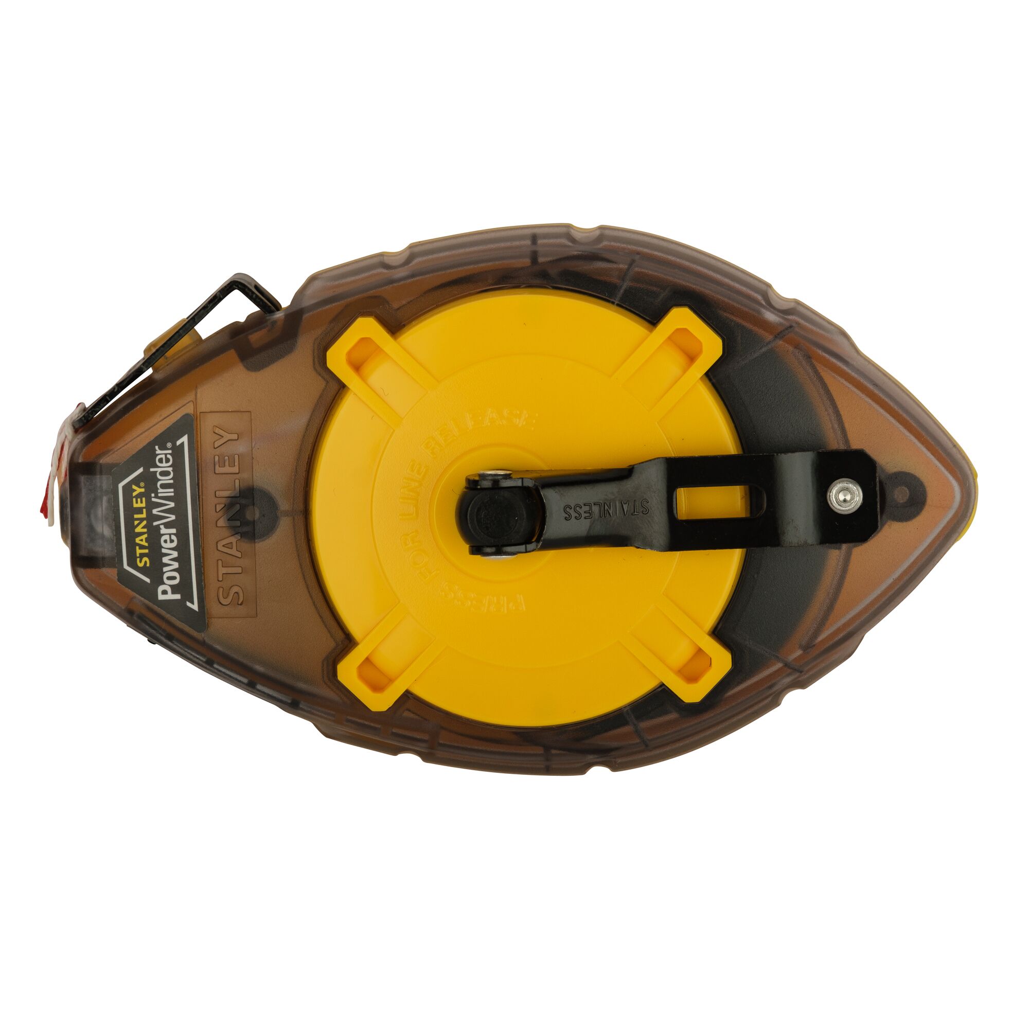 Powerwinderchalk Line Reel 30M Dengan Kapur Biru Dan Level