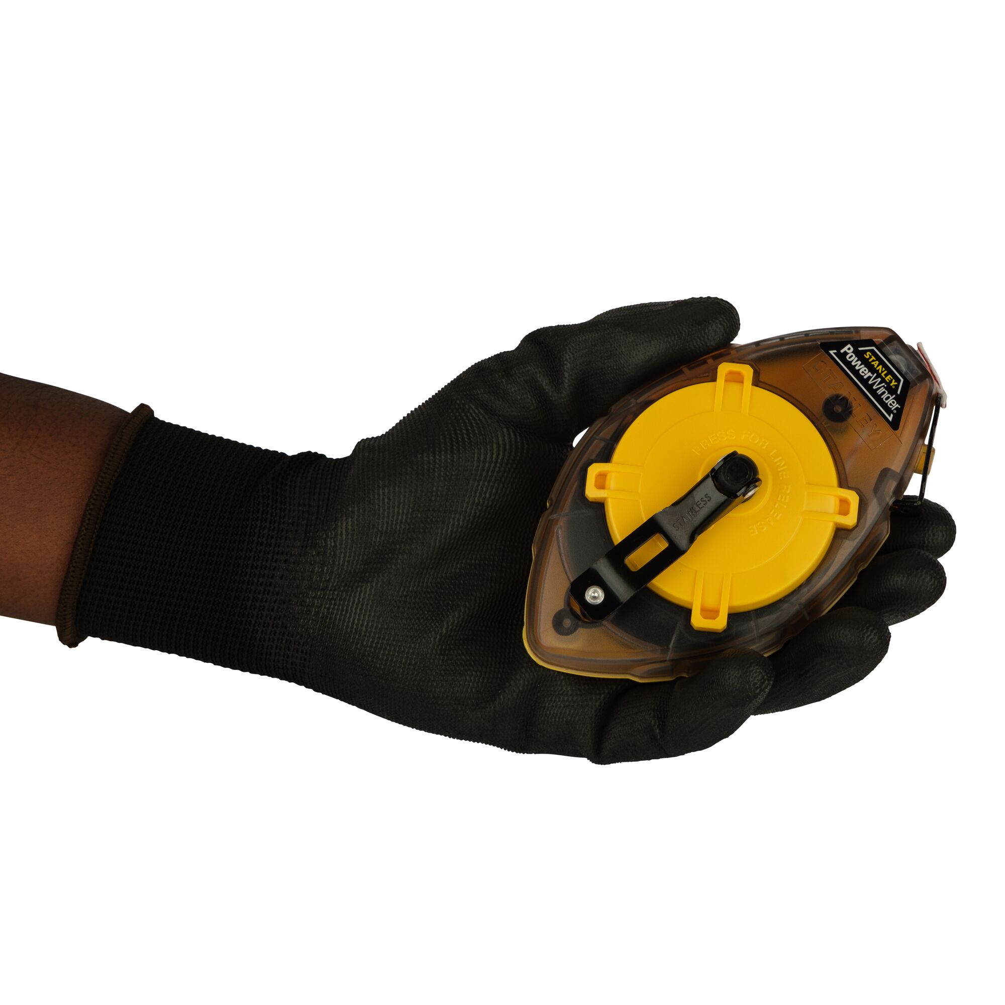 Powerwinderchalk Line Reel 30M Dengan Kapur Biru Dan Level