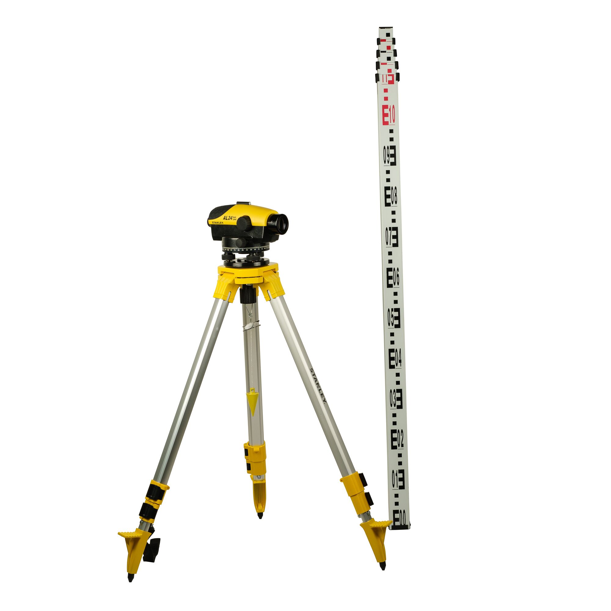 Tingkat Optik Al24G - Paket Situs Ditetapkan Dengan Tripod Dan Staf