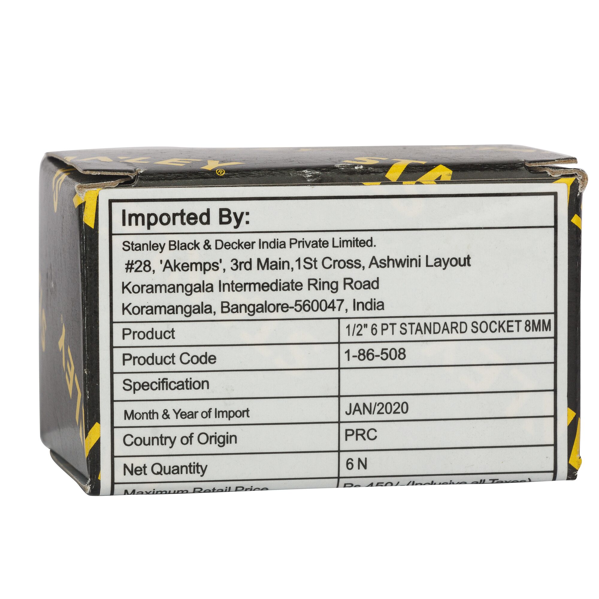 Soket Standar 1/2" 6 Pt 8mm