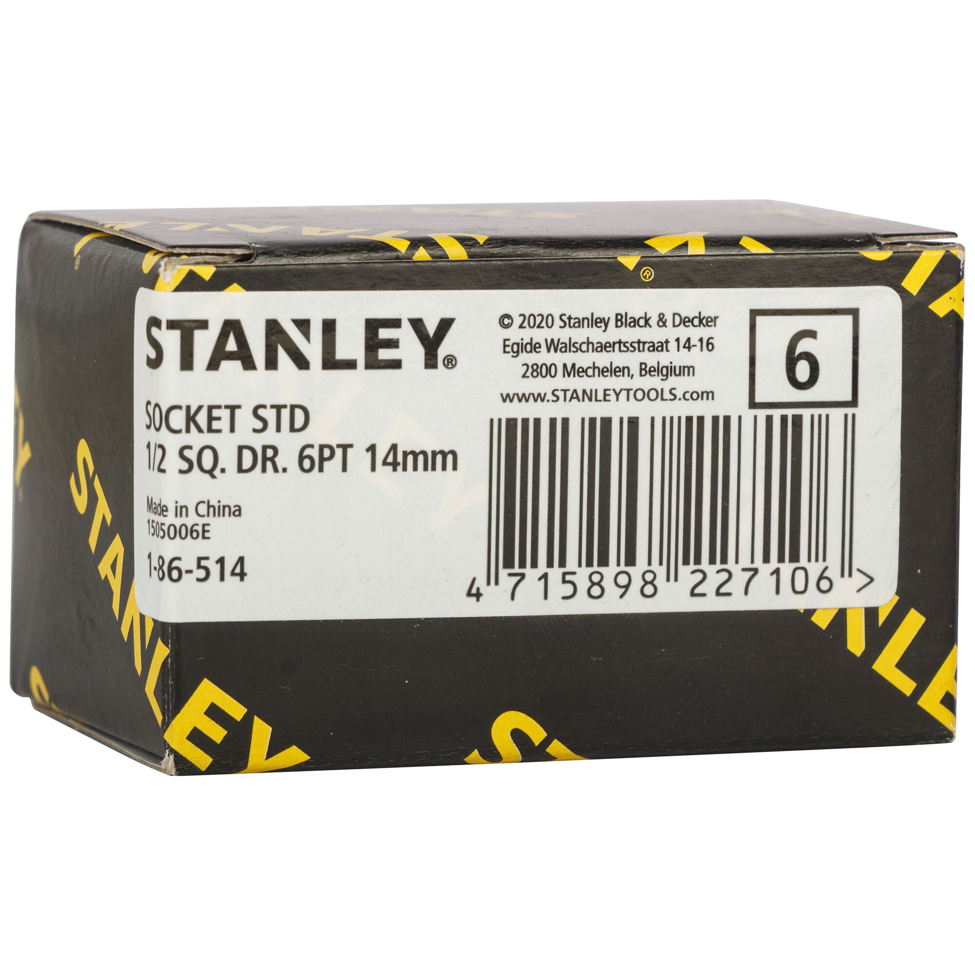 Soket Standar 1/2" 6 Pt 14mm