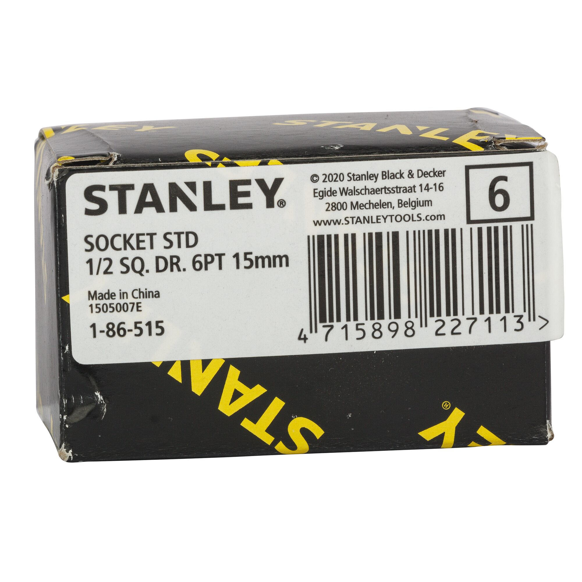 Soket Standar 1/2" 6 Pt 15mm