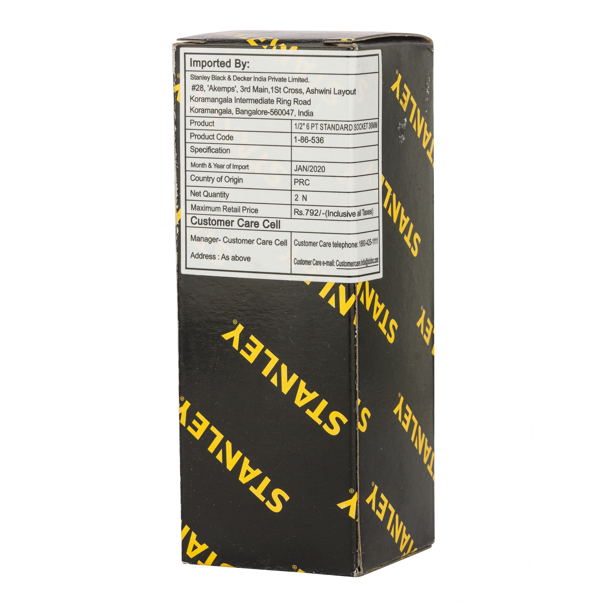 Soket Standar 1/2" 6 Pt 36mm