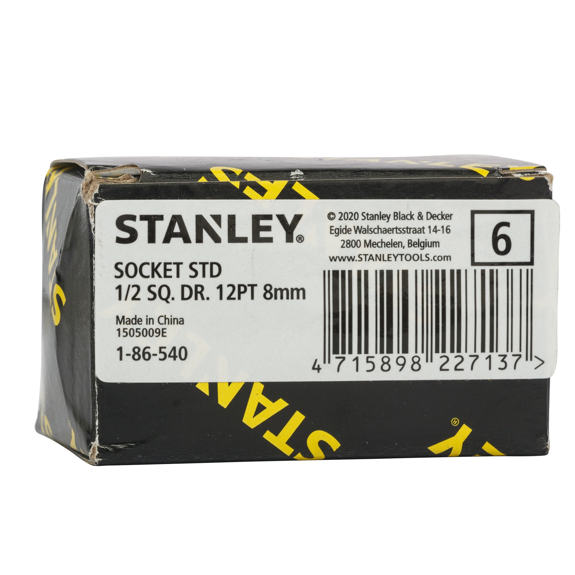 Soket Standar 1/2" 12 Pt 8mm