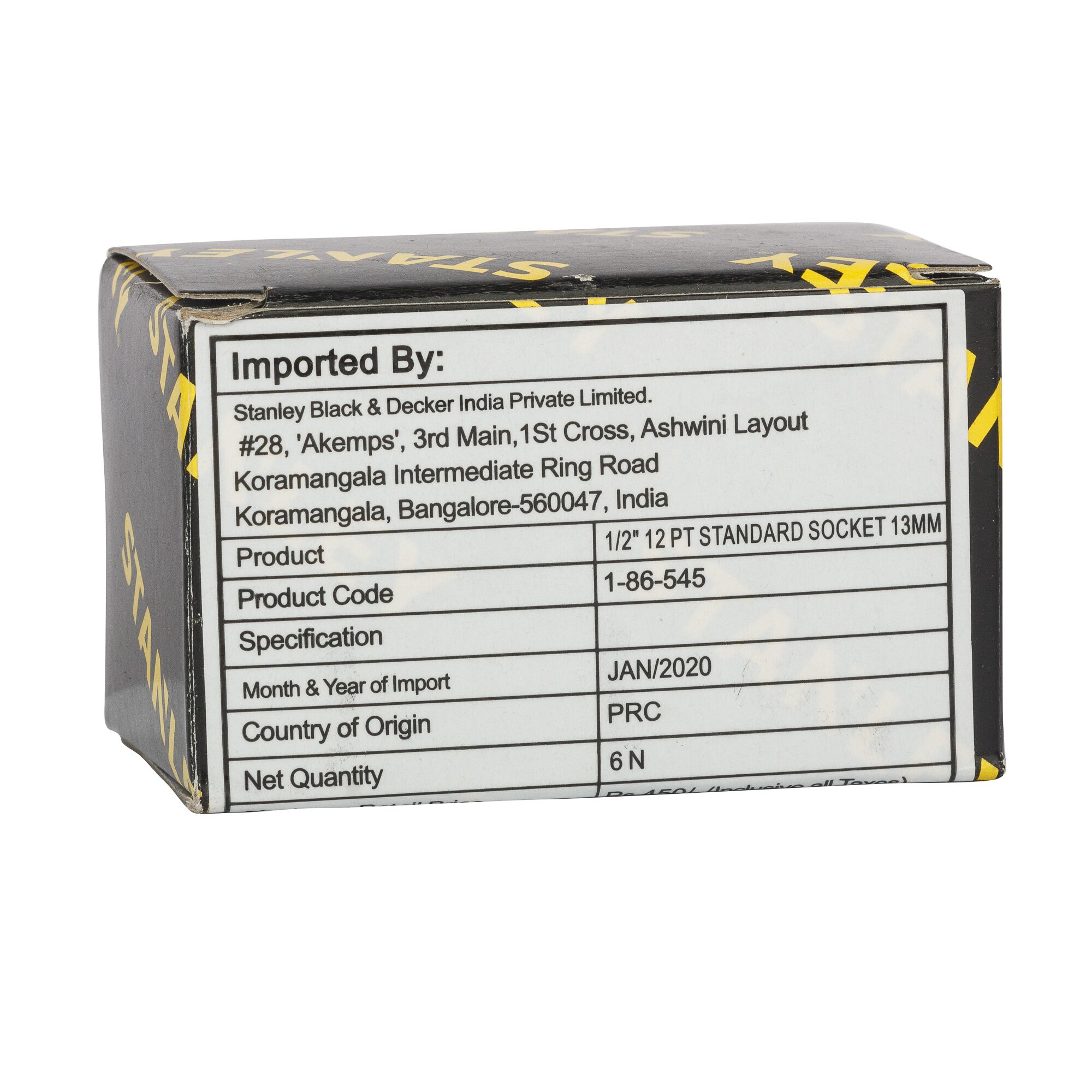 Soket Standar 1/2" 12 Pt 13mm