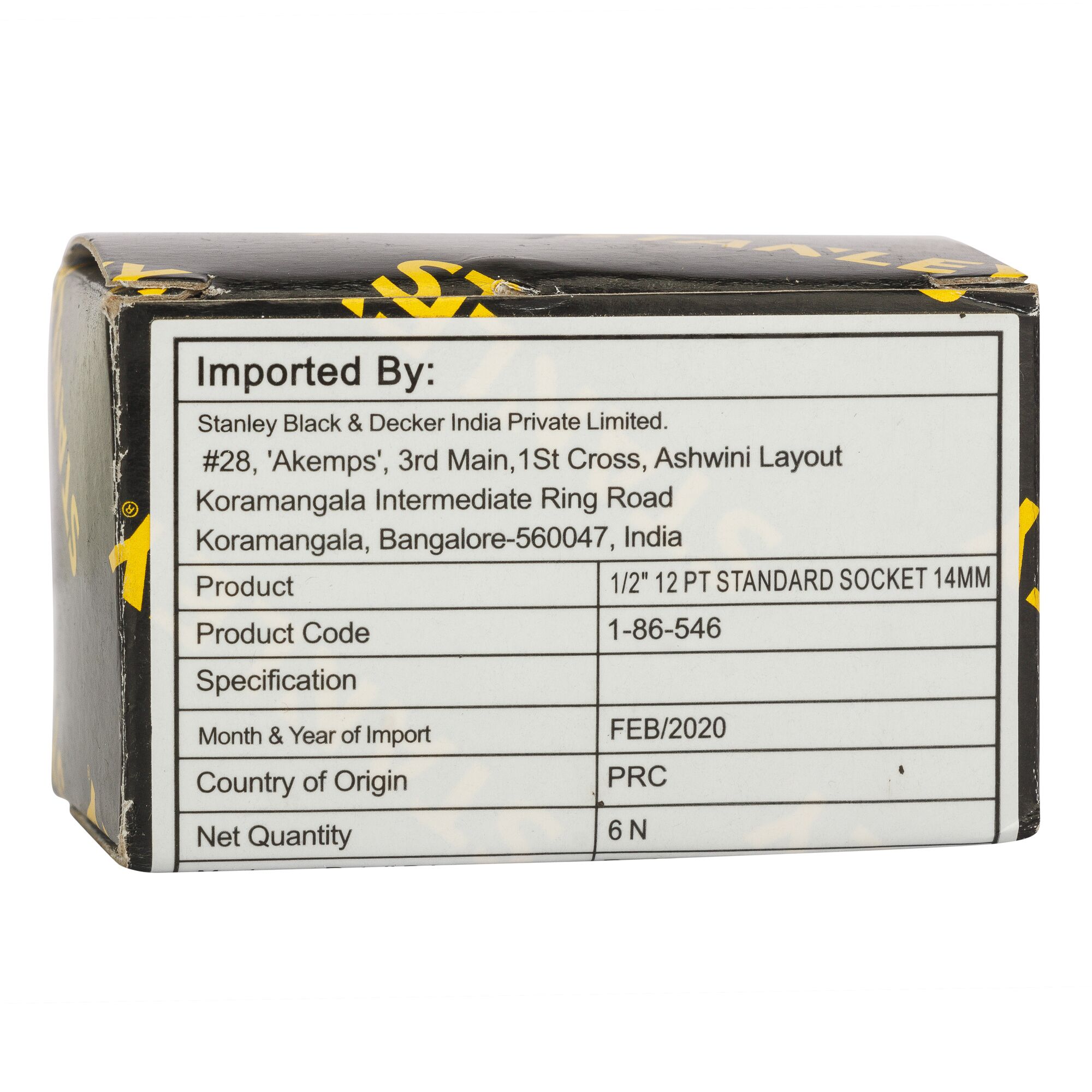 Soket Standar 1/2" 12 Pt 14mm