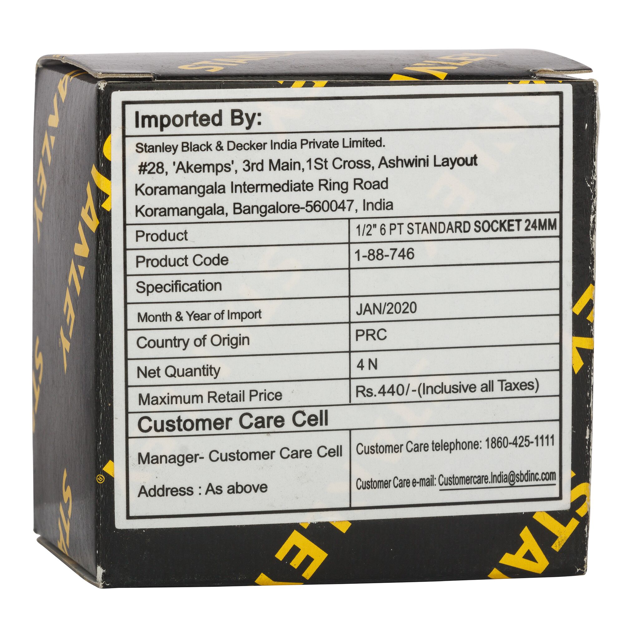 Soket Standar 1/2" 6 Pt 24mm