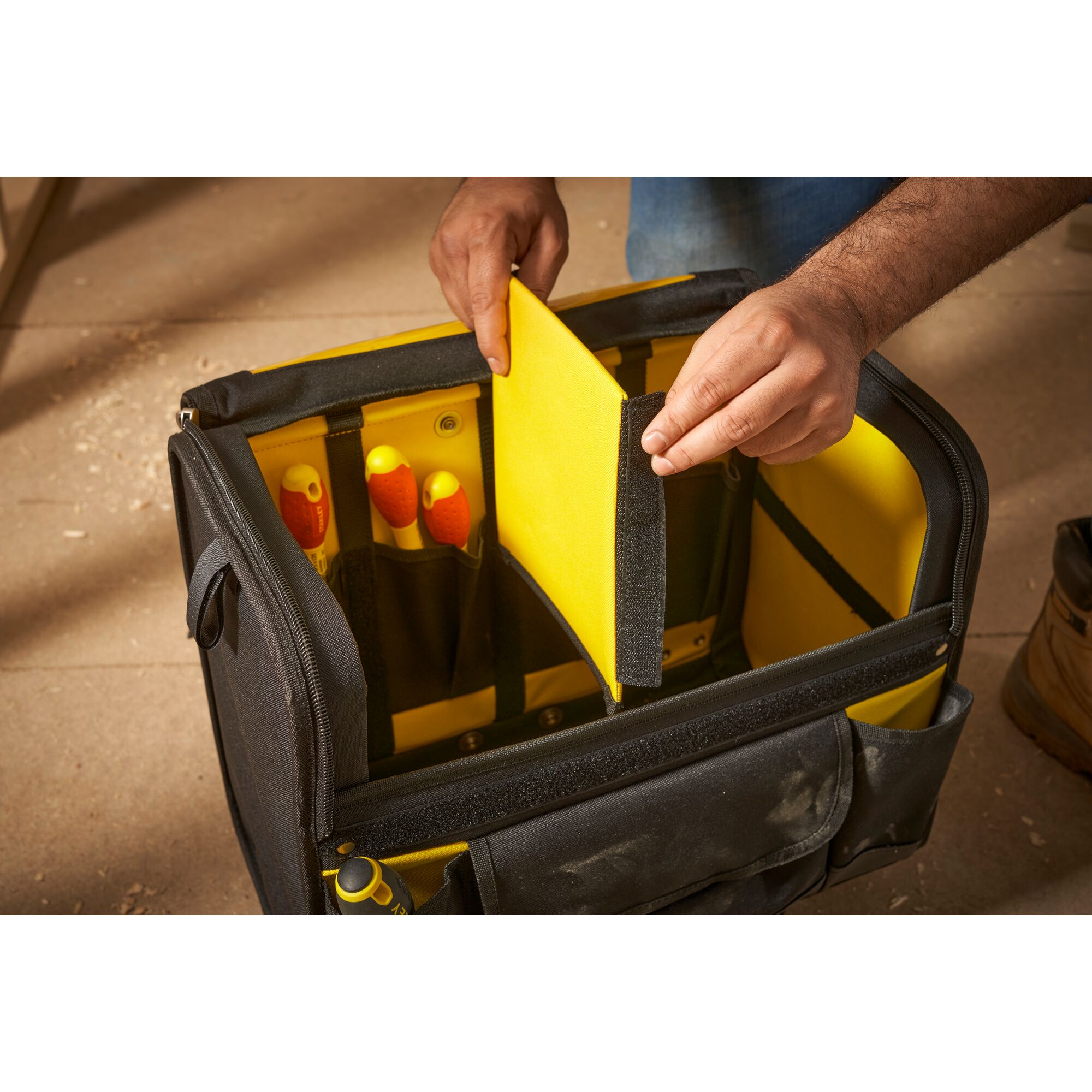 STANLEY® 18" Soft Bag on Wheels Application Shot