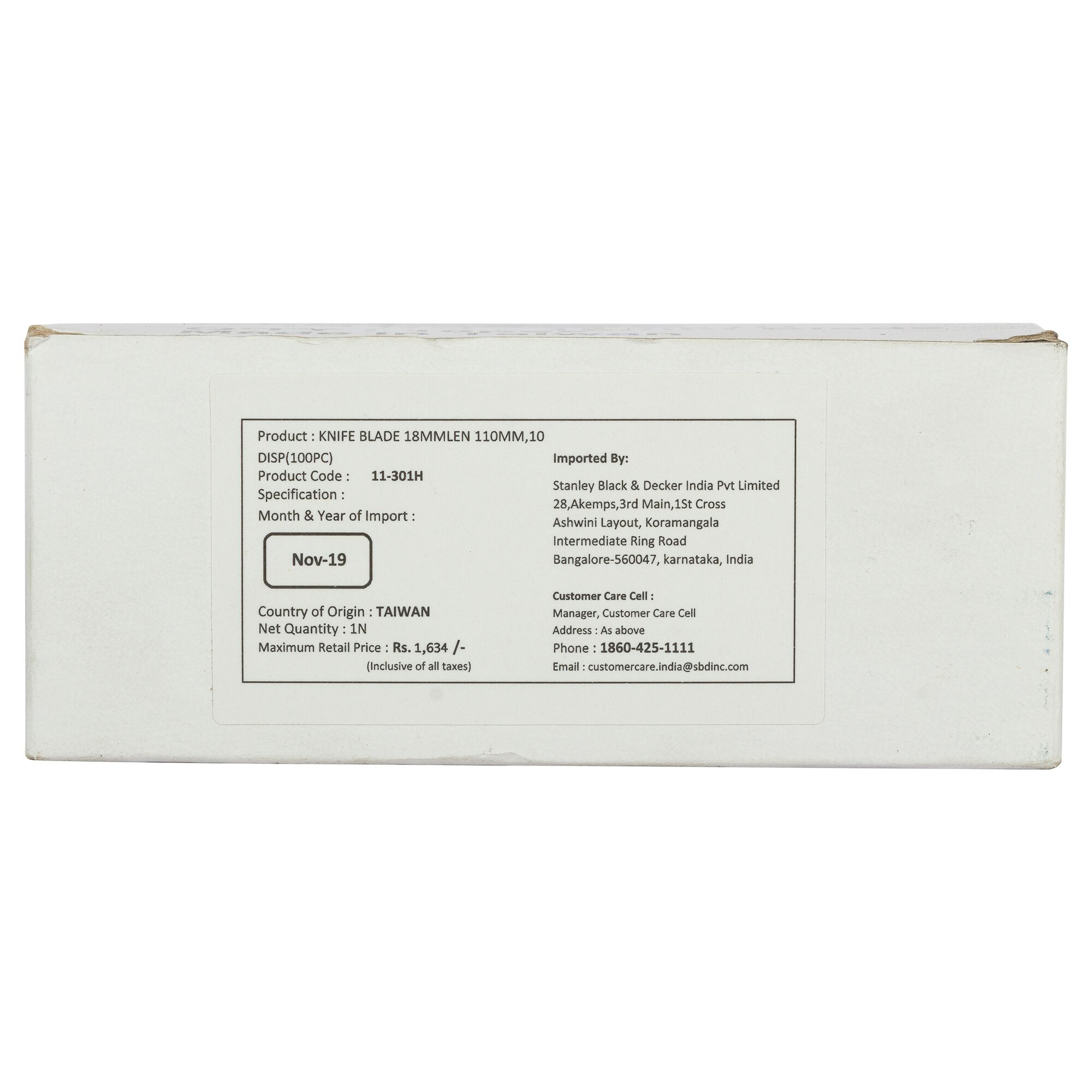 Bilah Pisau 18mm lebar 110mm,10 Disp(100 Buah)