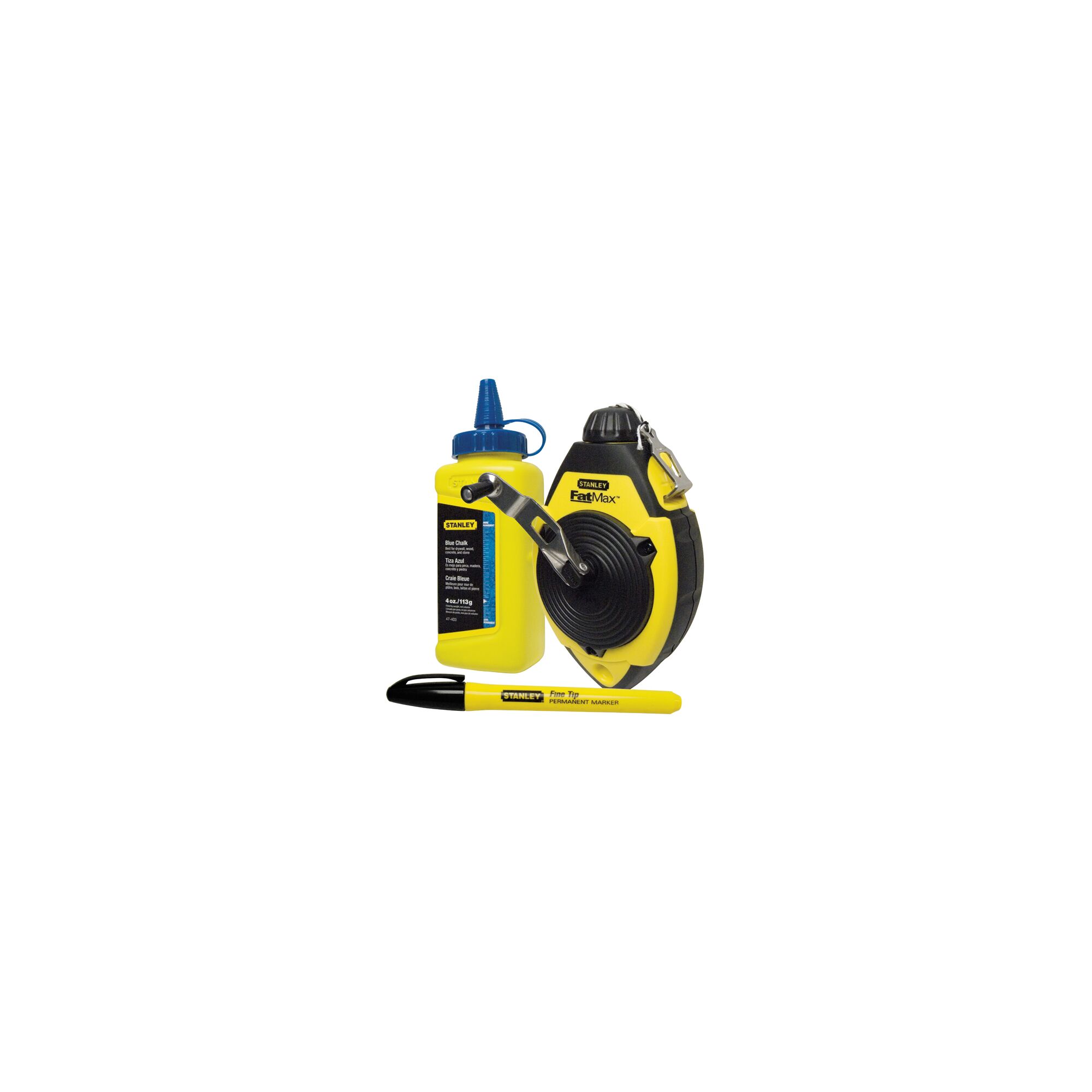 47-681L, STANLEY® FATMAX® Xtreme™Chalk Line Reel 30m with Blue Chalk and Marker, Beauty