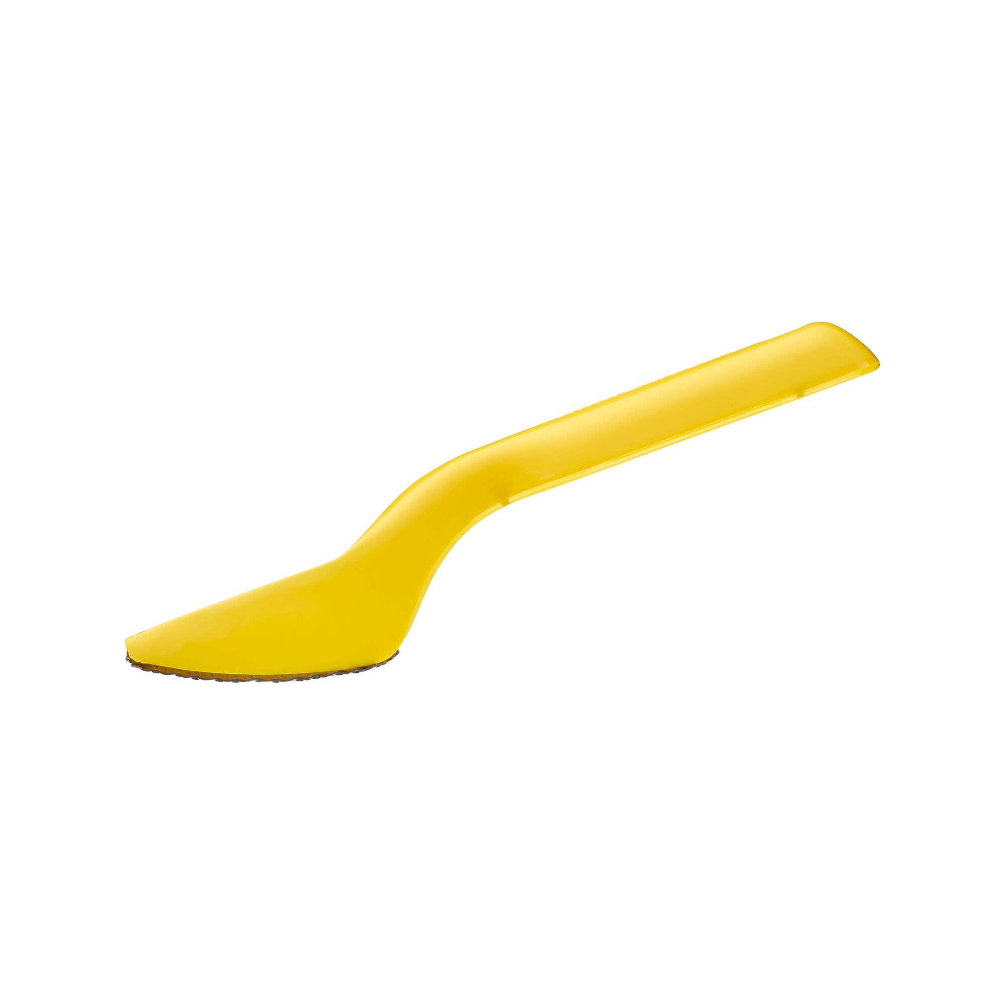 STANLEY 5-21-115 yellow plastic surform plane, left-side angle, for smoothing and shaping surfaces.