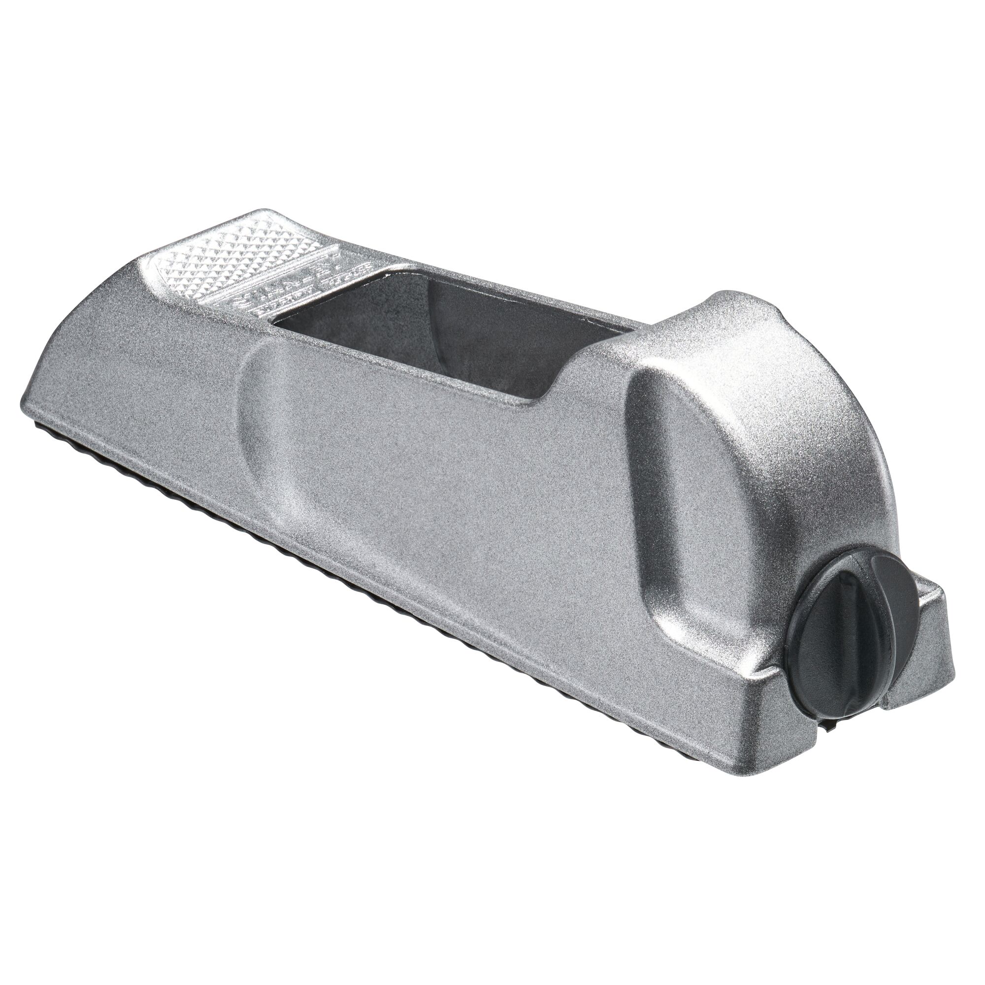 Photo of STANLEY 5-21-399 metal surform plane, angled view on white background.