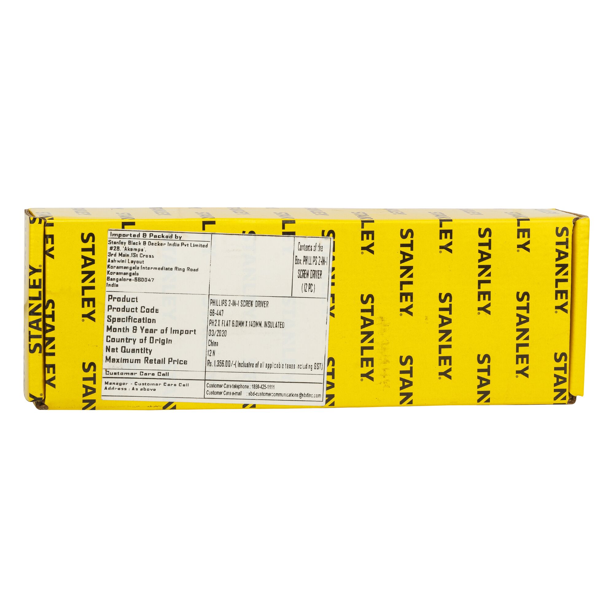 Obeng Ph2 X Flat 6.0mm X 140mm, Terisolasi