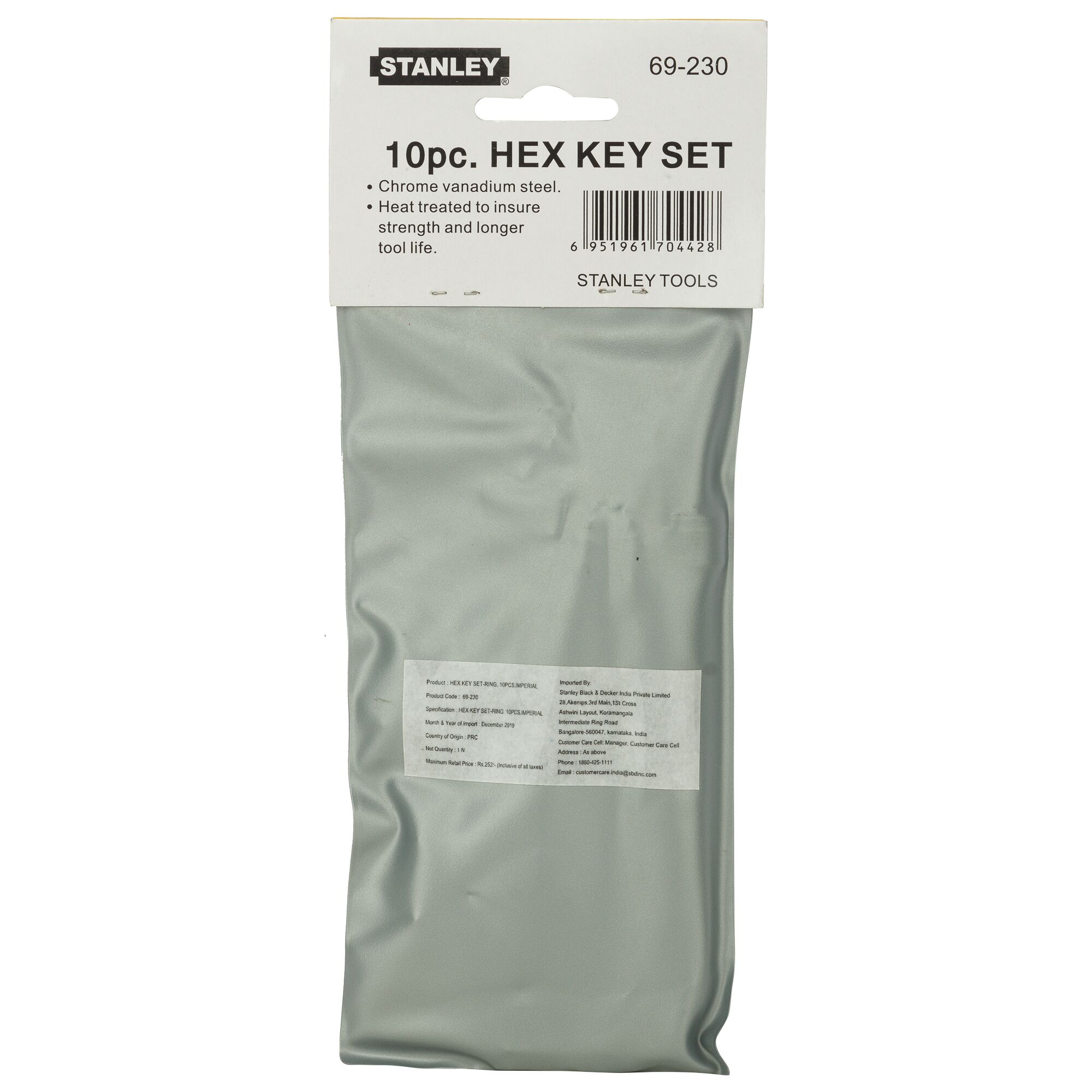 Set-Cincin Kunci Hex, 10 Buah, Imperial