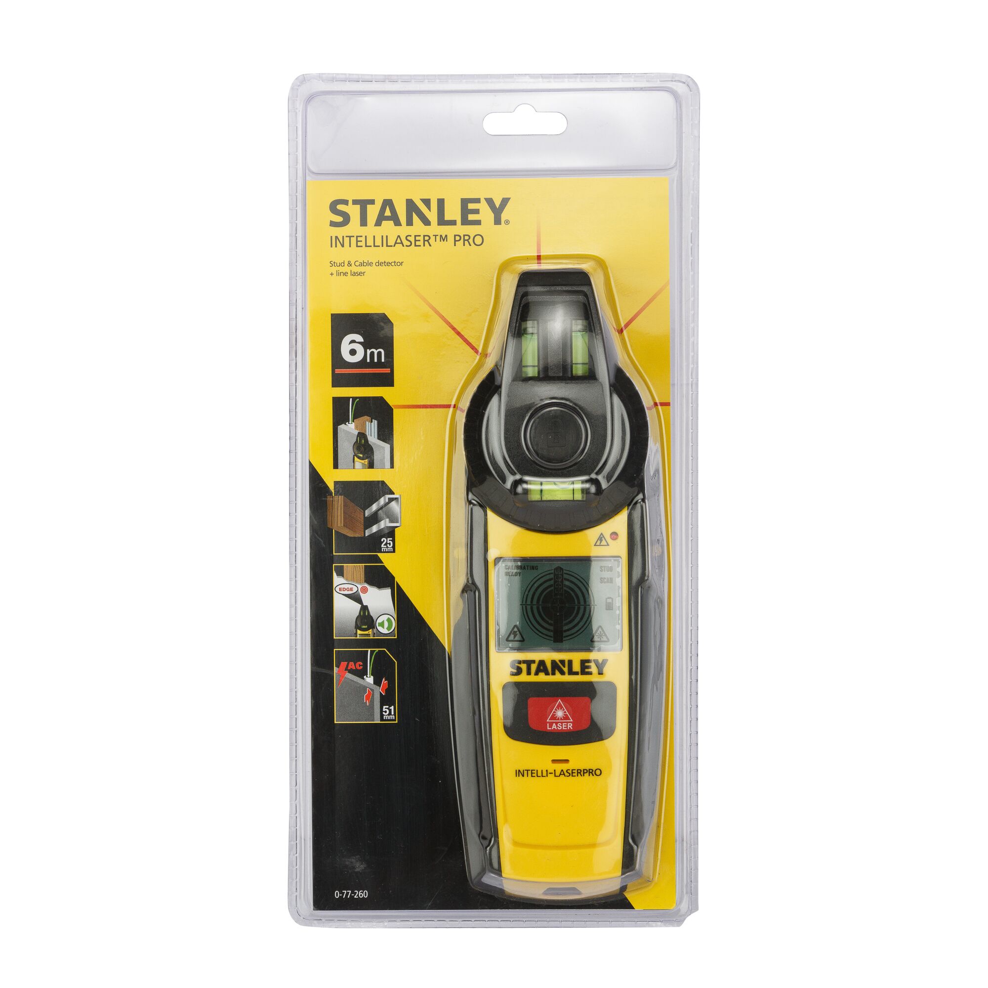 Pencari Kancing Laser 2-In-1 & Tingkat Laser