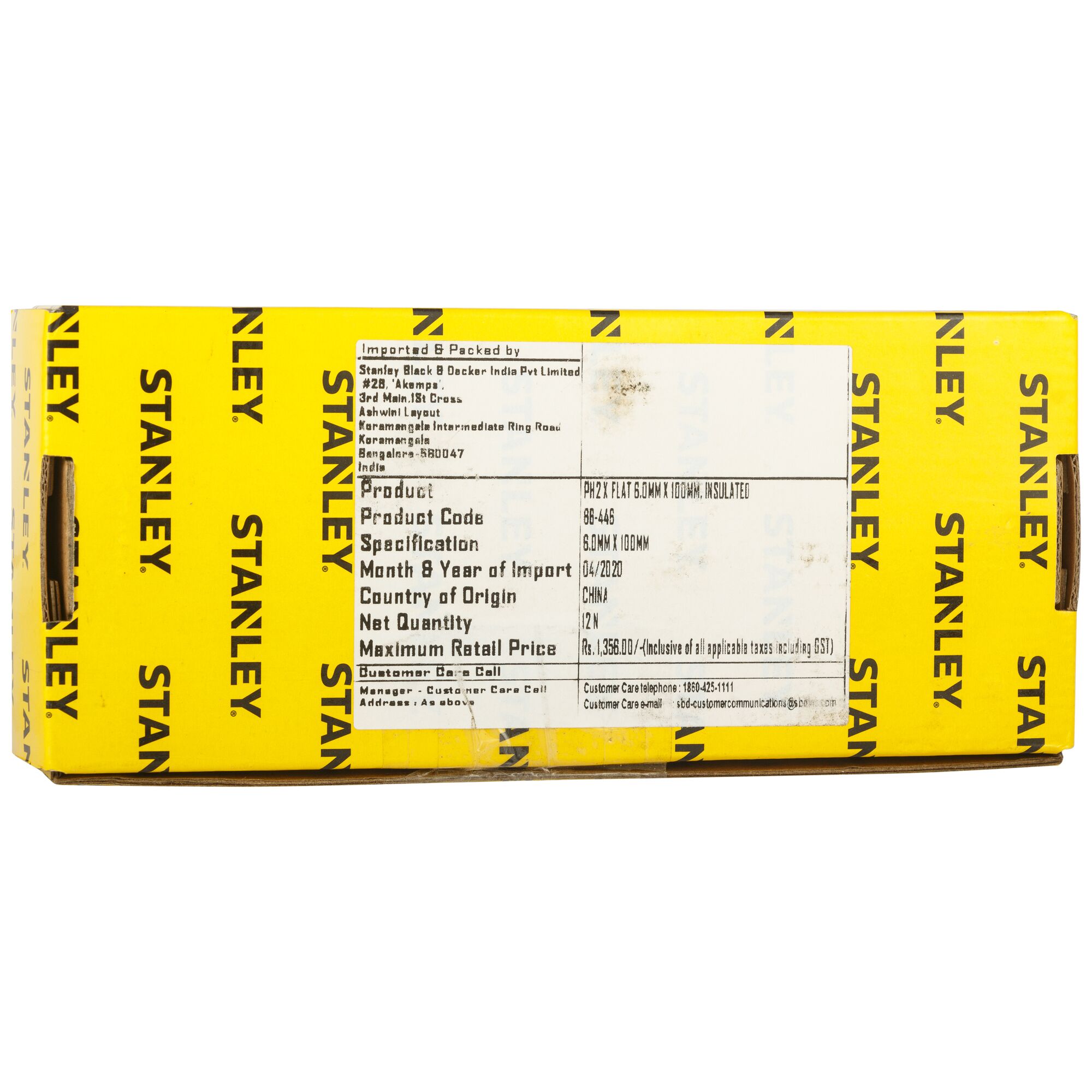 Obeng Ph2 X Flat 6.0mm X 100mm, Terisolasi