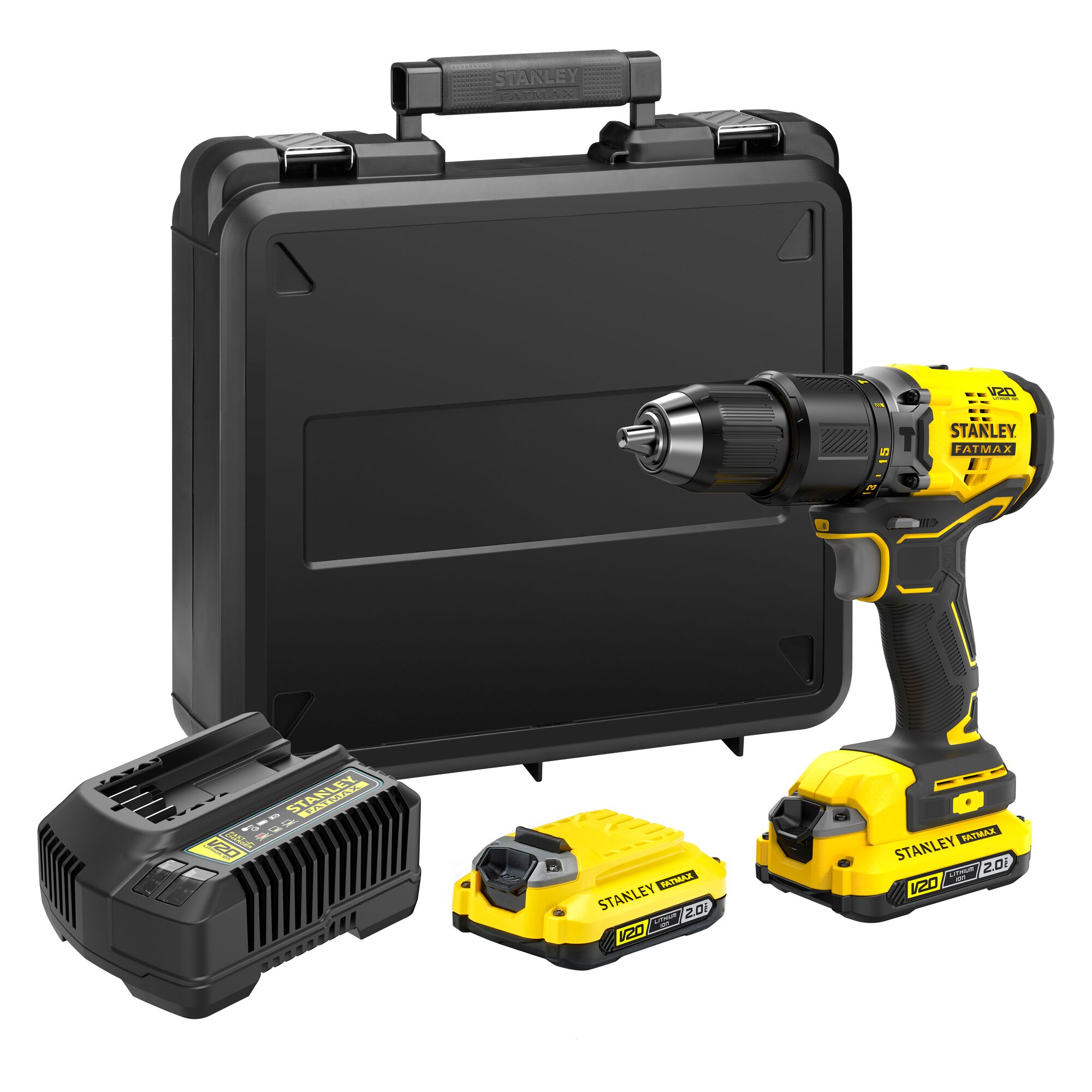 KIT 20V BrushLess Hammer DRILL 100ACC CRYSTALBOX