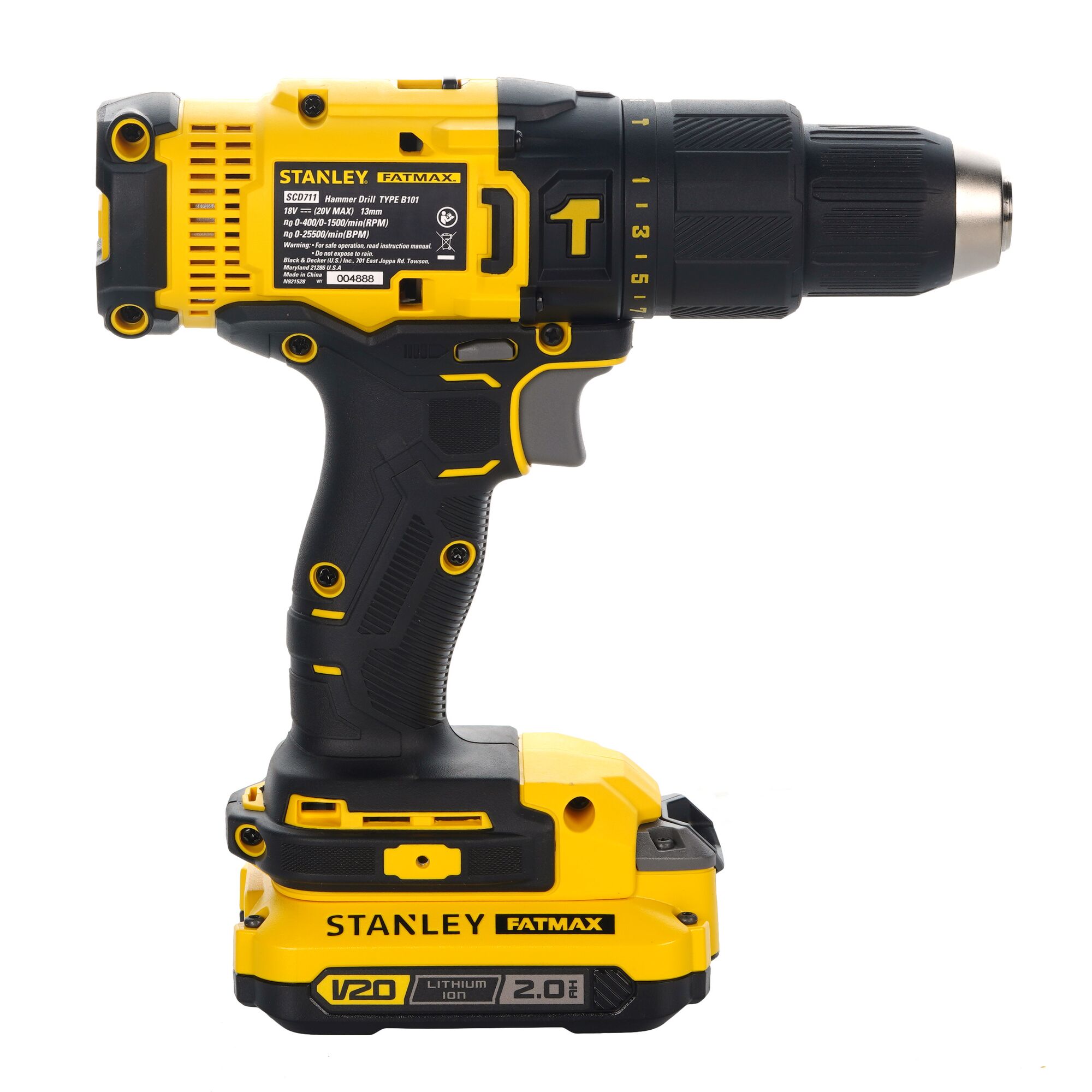 Bor Hammer Drill  motor menggukan carbon brush 20V