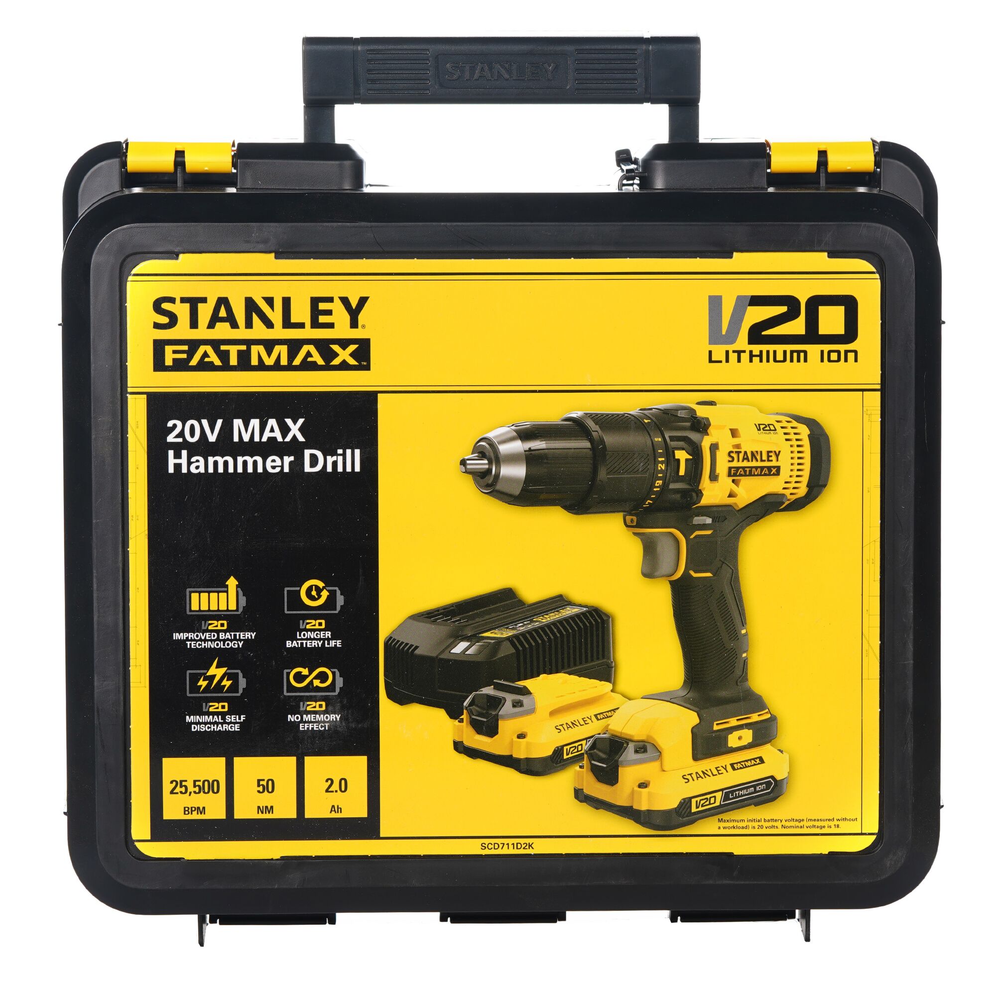 Bor Hammer Drill  motor menggukan carbon brush 20V