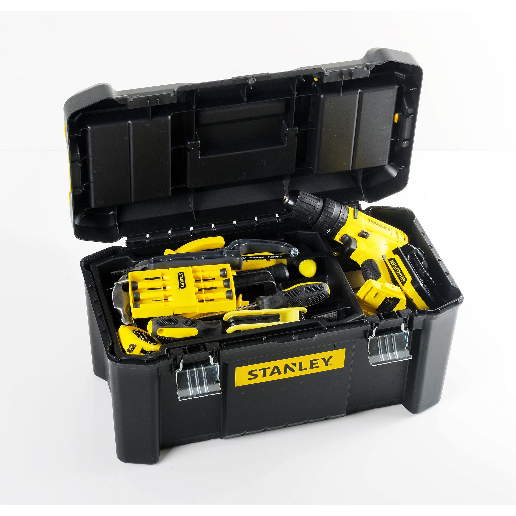 Hammer drill driver 10.8V (1,5Ah X 1)+ Set Alat & Aksesori 119pcs+ Kotak Peralatan 19"