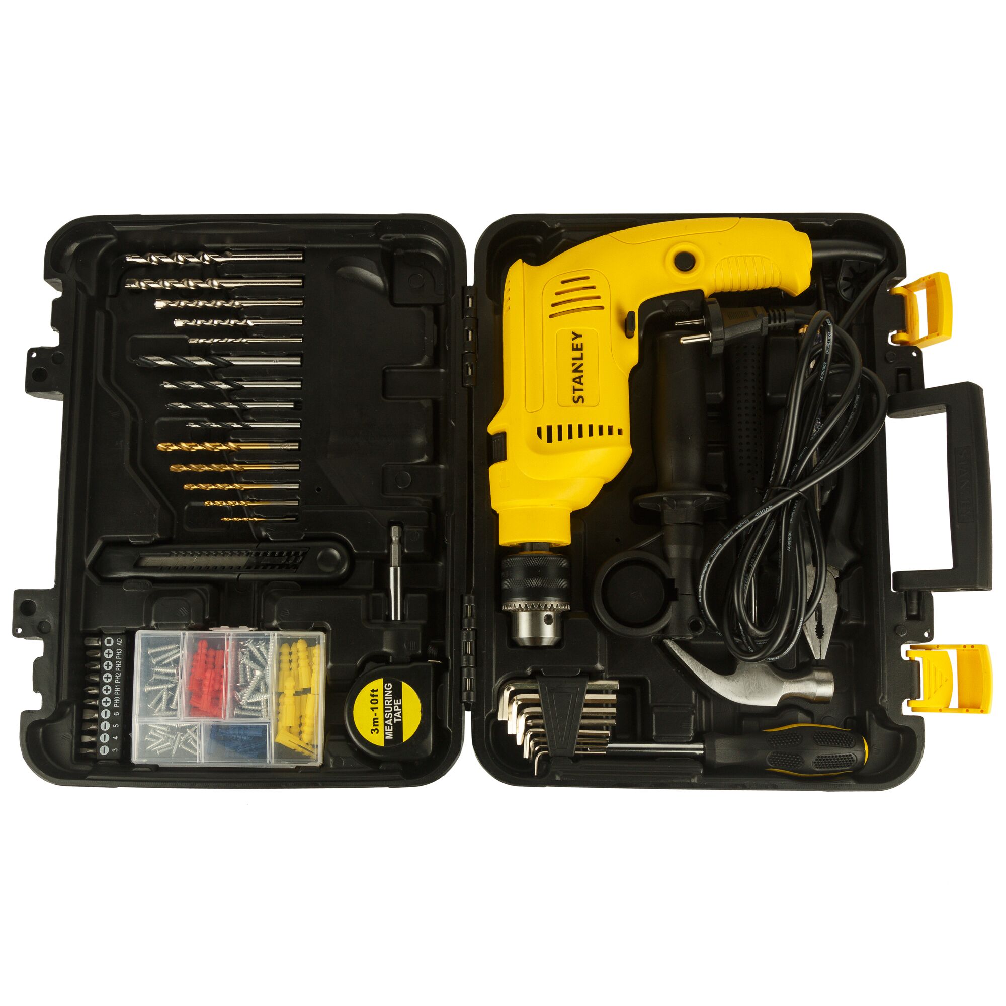 DRILL DAMPAK 1/2" 600W DENGAN 120 AKSESORIS