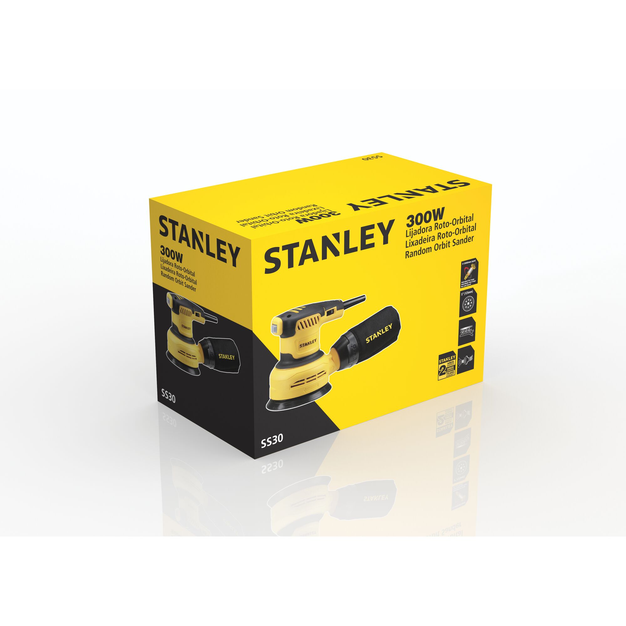 Sander Orbital Acak Kecepatan Variabel 5" 300W - uji