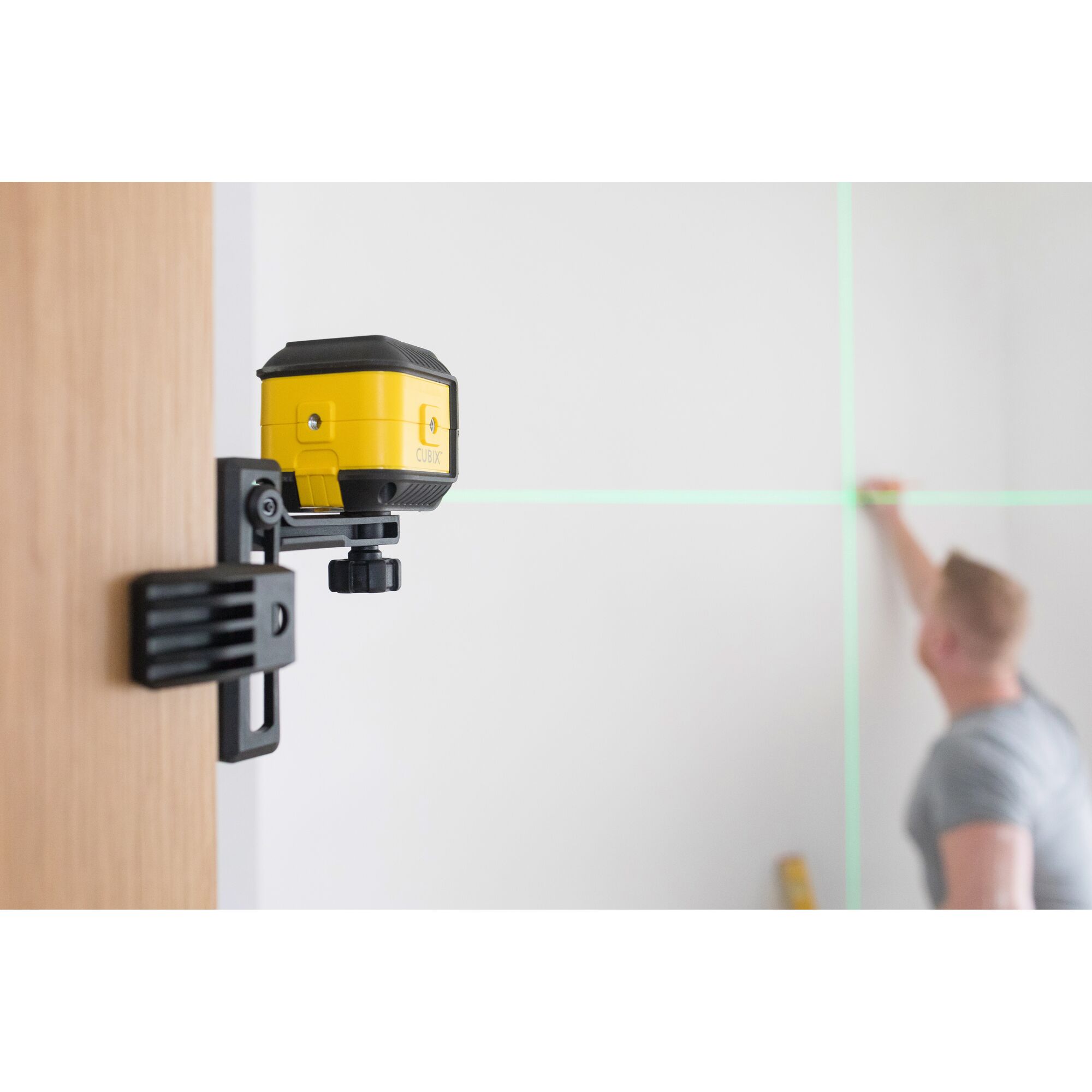 Laser Garis Silang Cubix warna Laser Hijau