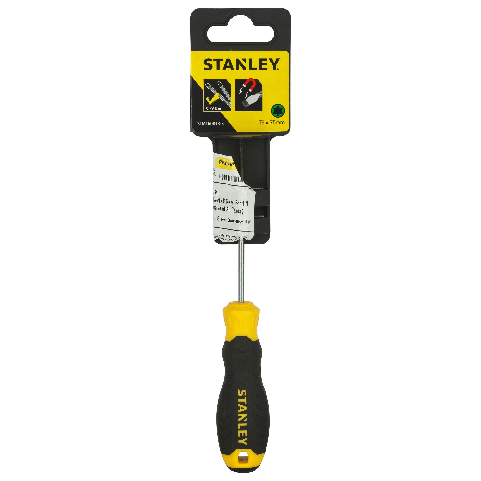 Obeng Pegangan Bantalan Torx T6X75mm