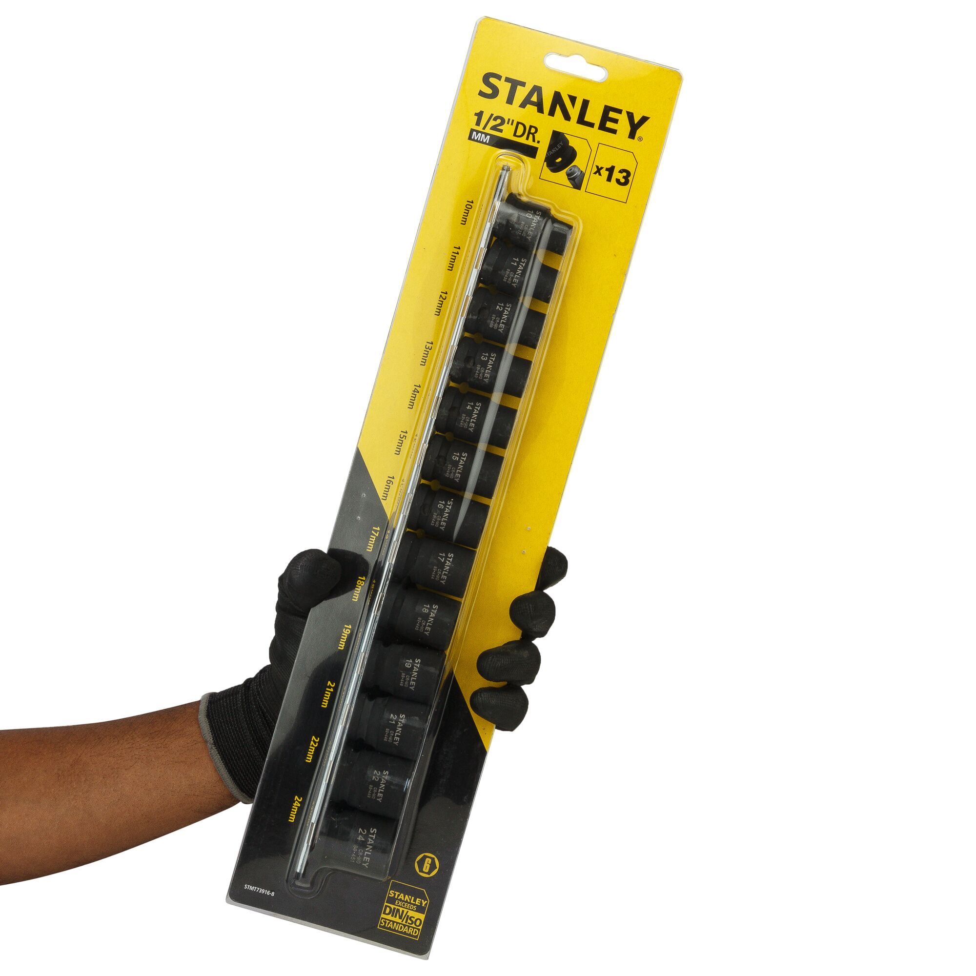 Set Impact Soket 1/2 Std (13 Buah) 10-11-12-13-14-15-16-17-18-19-21-22-24mm