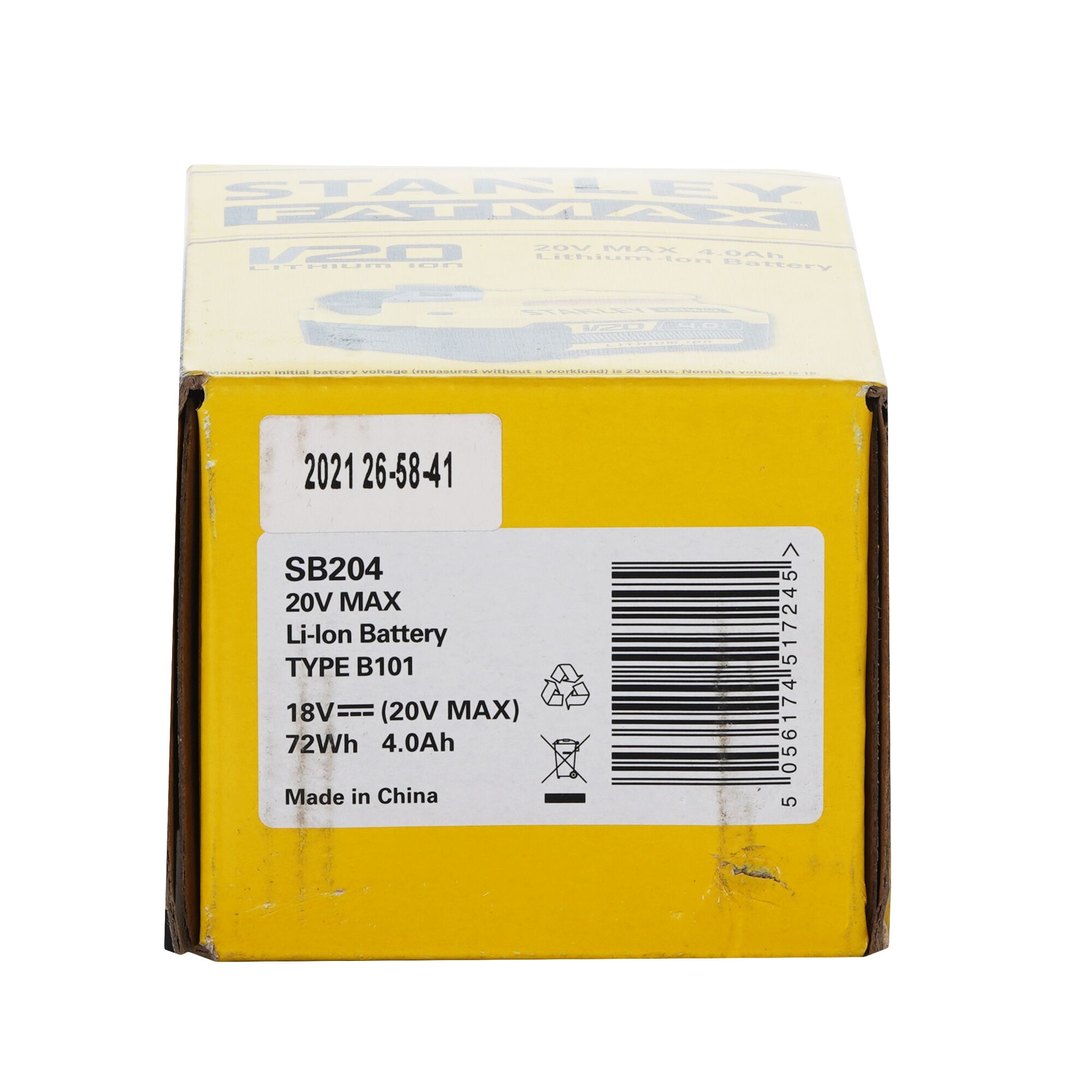 Baterai Litium-Ion 20V 4.0Ah