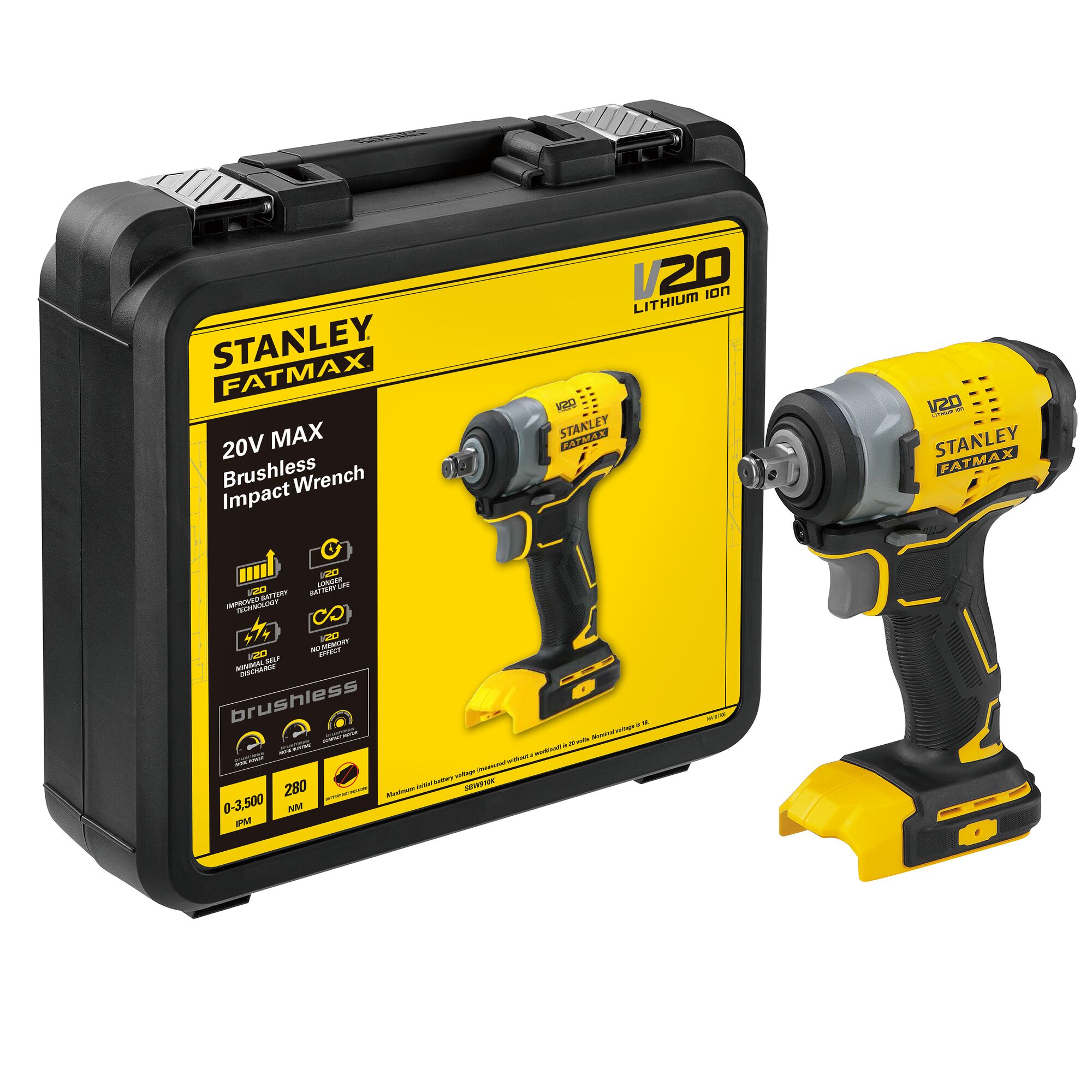 20V Brushless Impact Wrench (Unit Only)