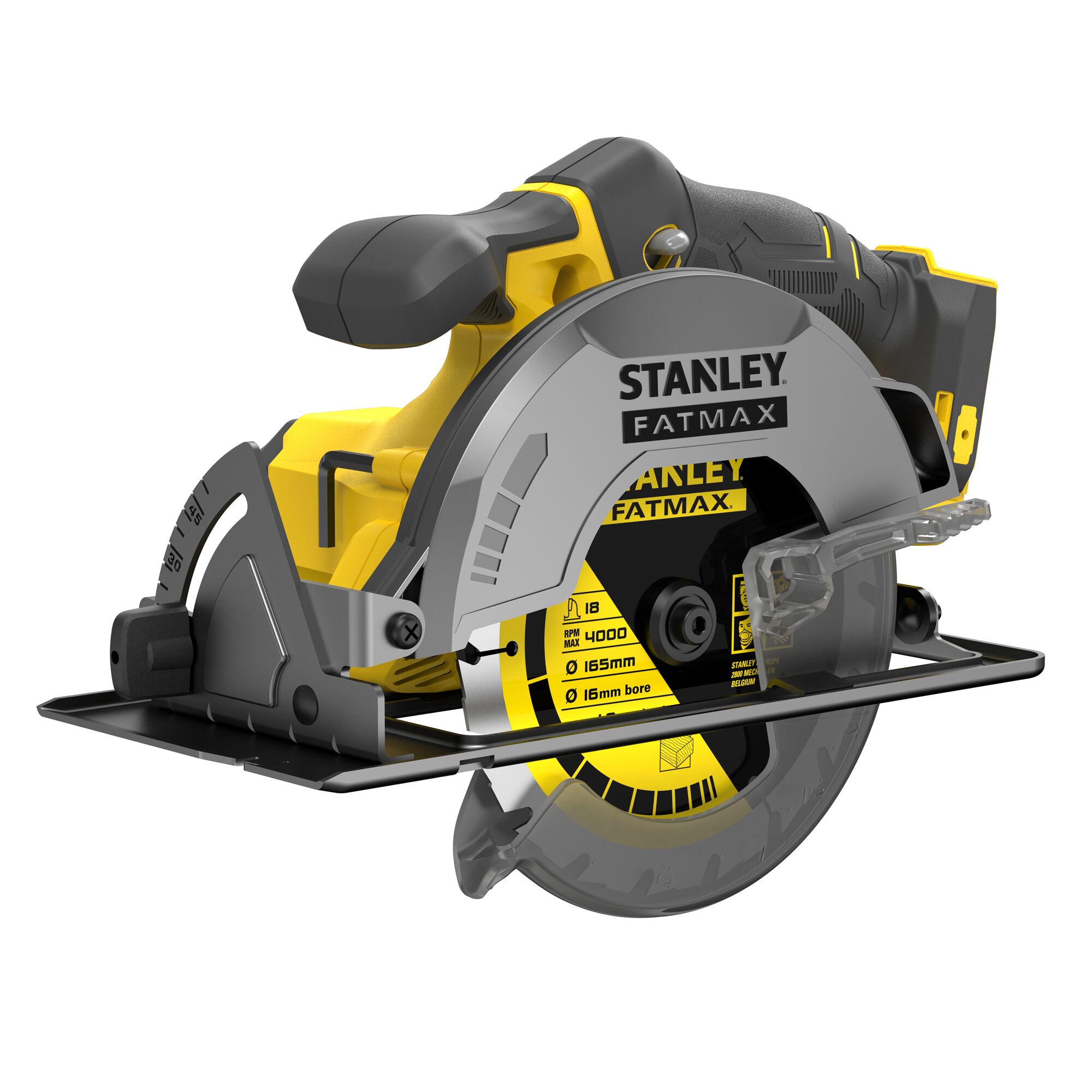 Circular Saw 165 mm menggunakan Carbon Brush