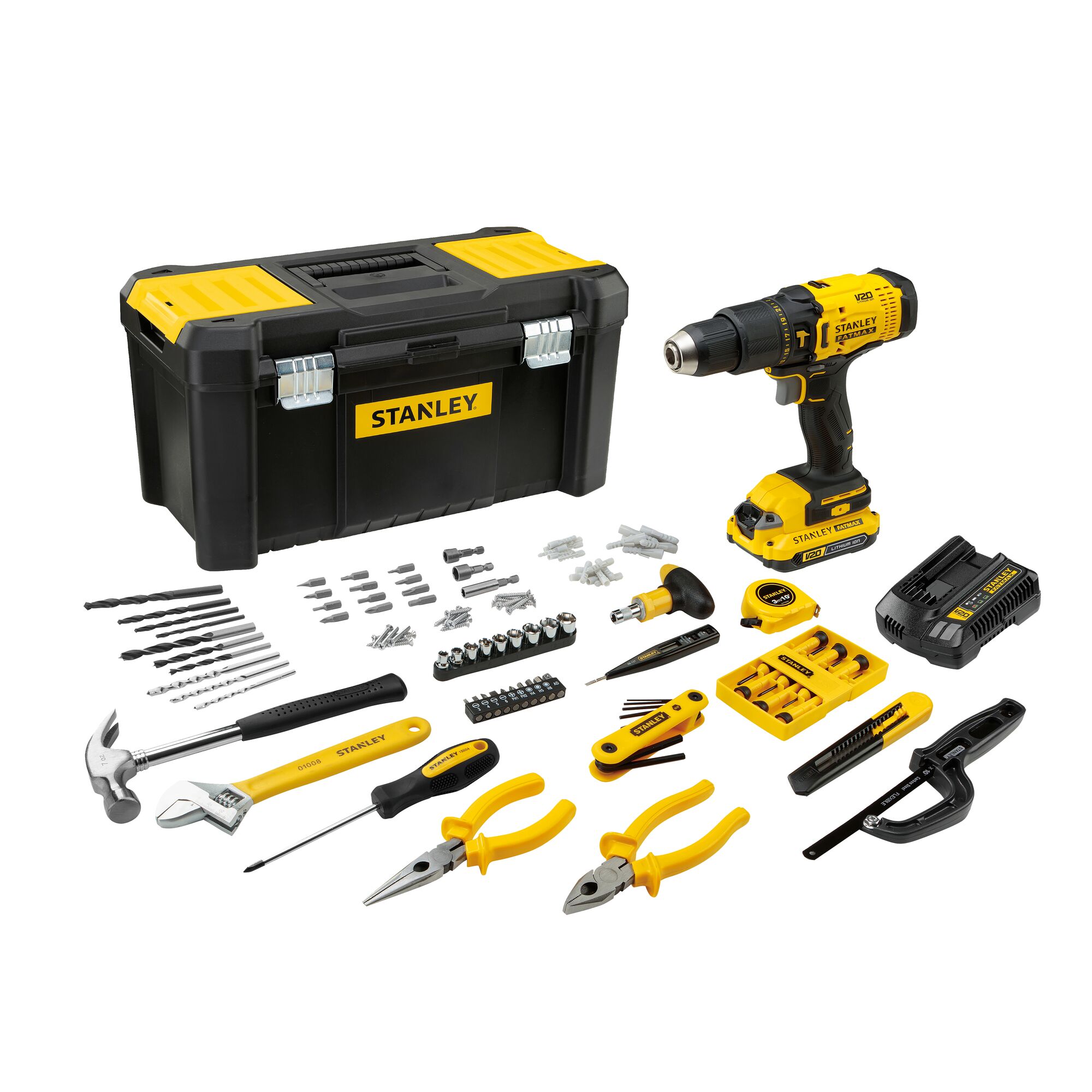 Set 20V Hammer DRILL 119ACC TOOLBOX 19"