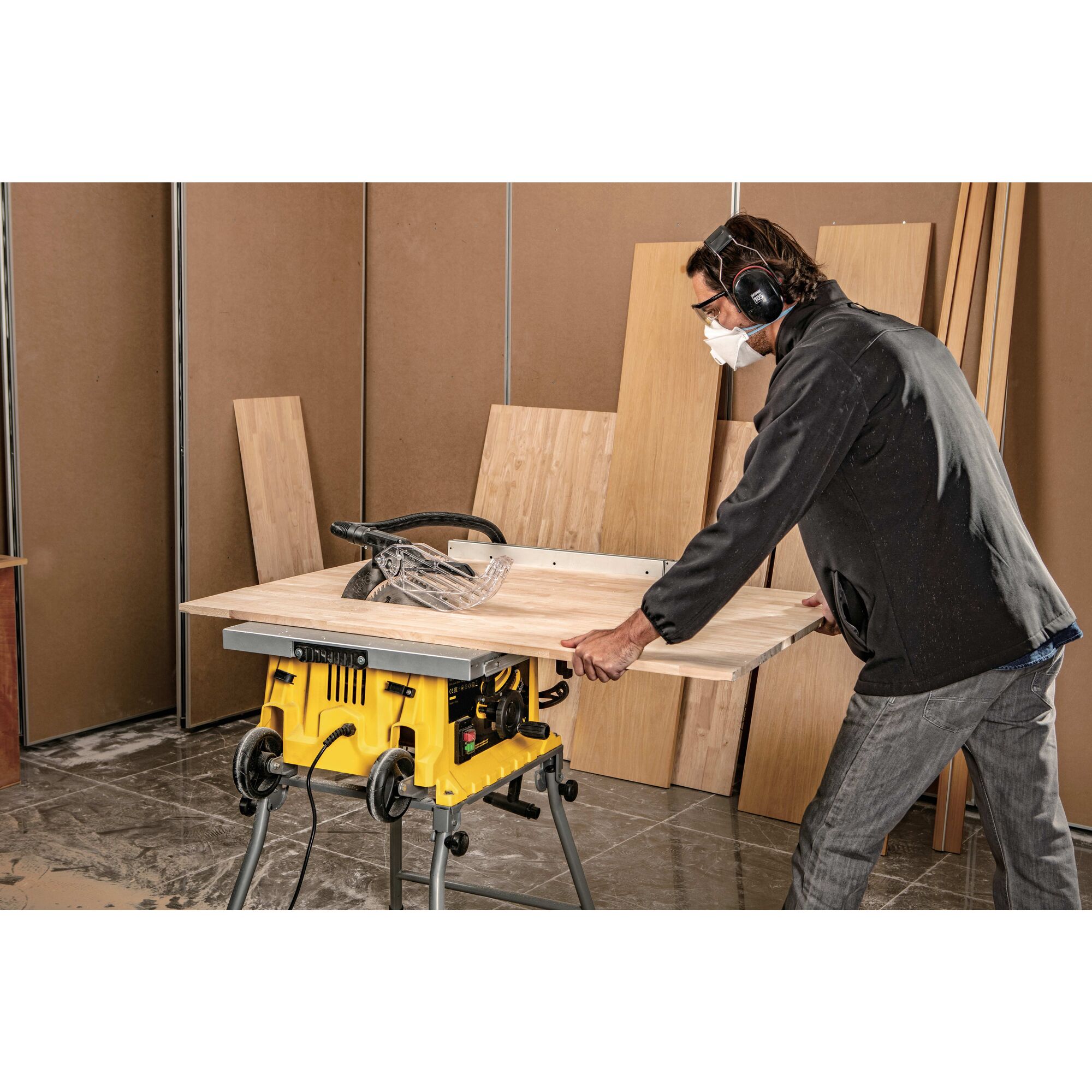 TABLE SAW WITH RAW 1800W 10" Gergaji Meja
