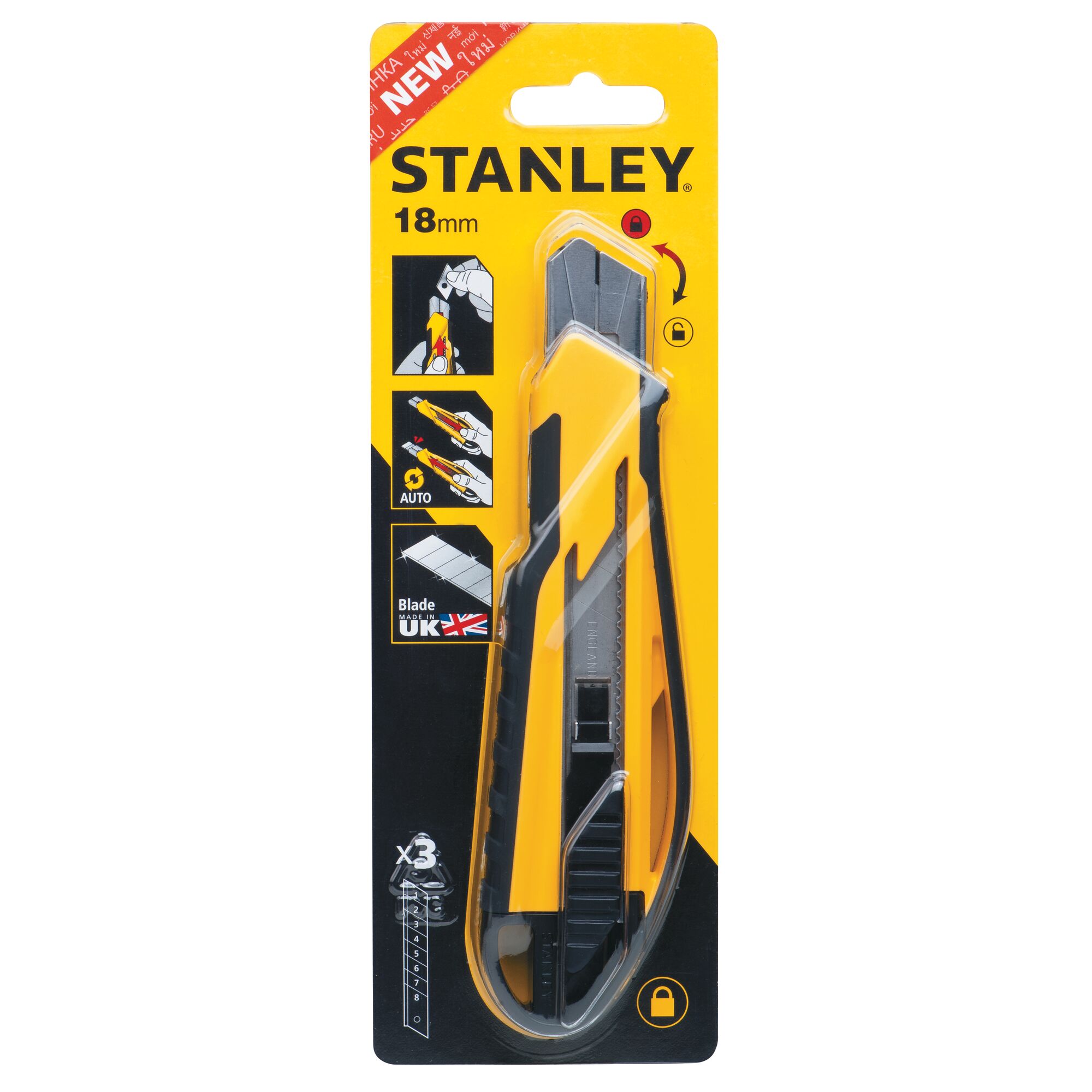 Pisau Snap-Off Udara Terbaik 18 mm (Abs + Tpr)