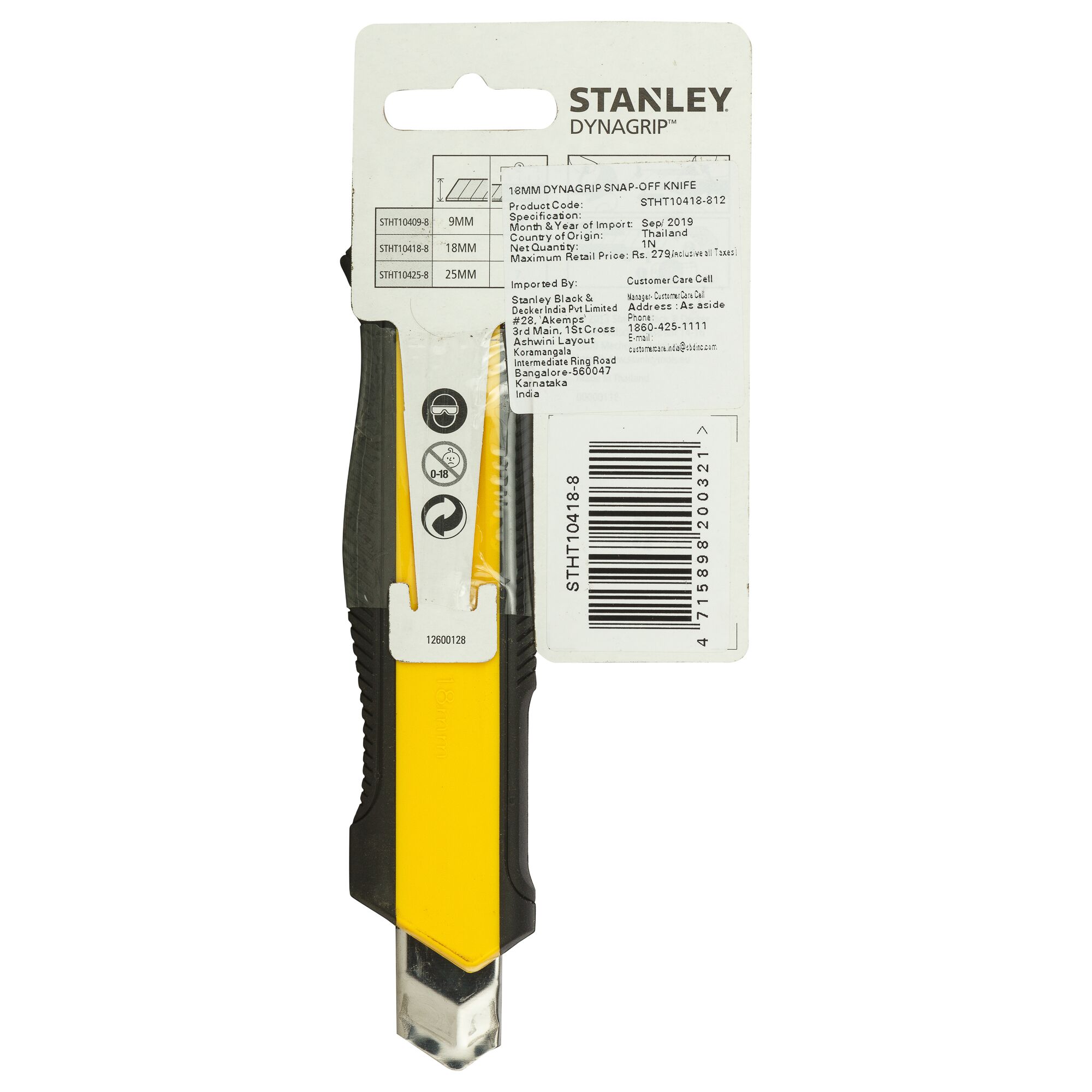 Pisau Snap-Off Dynagrip_18mm