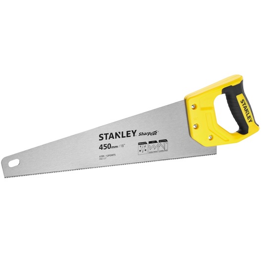 STANLEY® Sharpcut™ Hand Saw, 18In./450mm, 11TPI