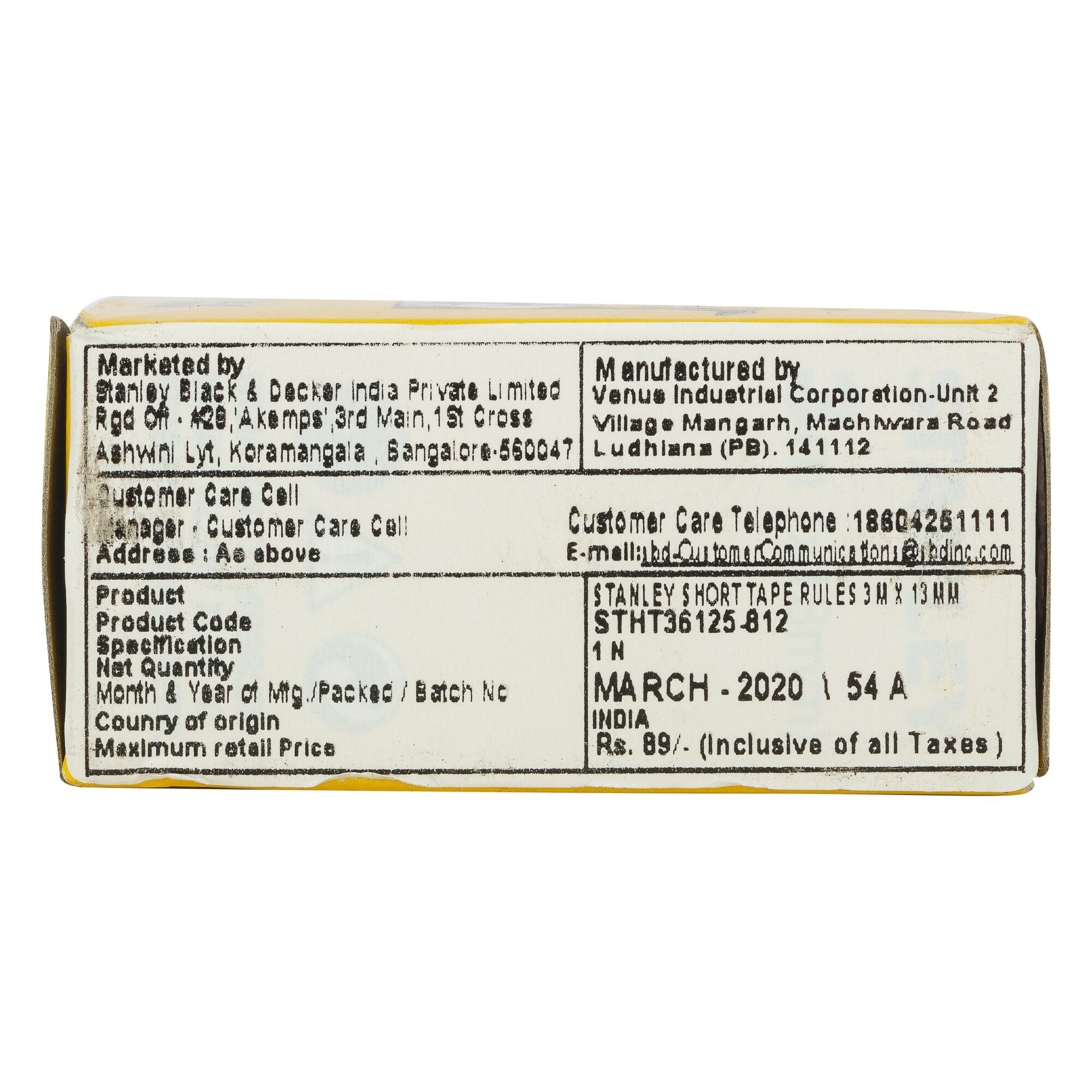 Aturan Meteran Pendek 3M/10' X 13mm