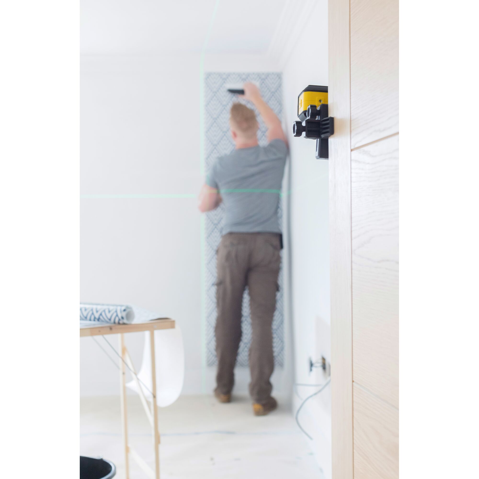 Laser Garis Silang Cubix warna Laser Hijau