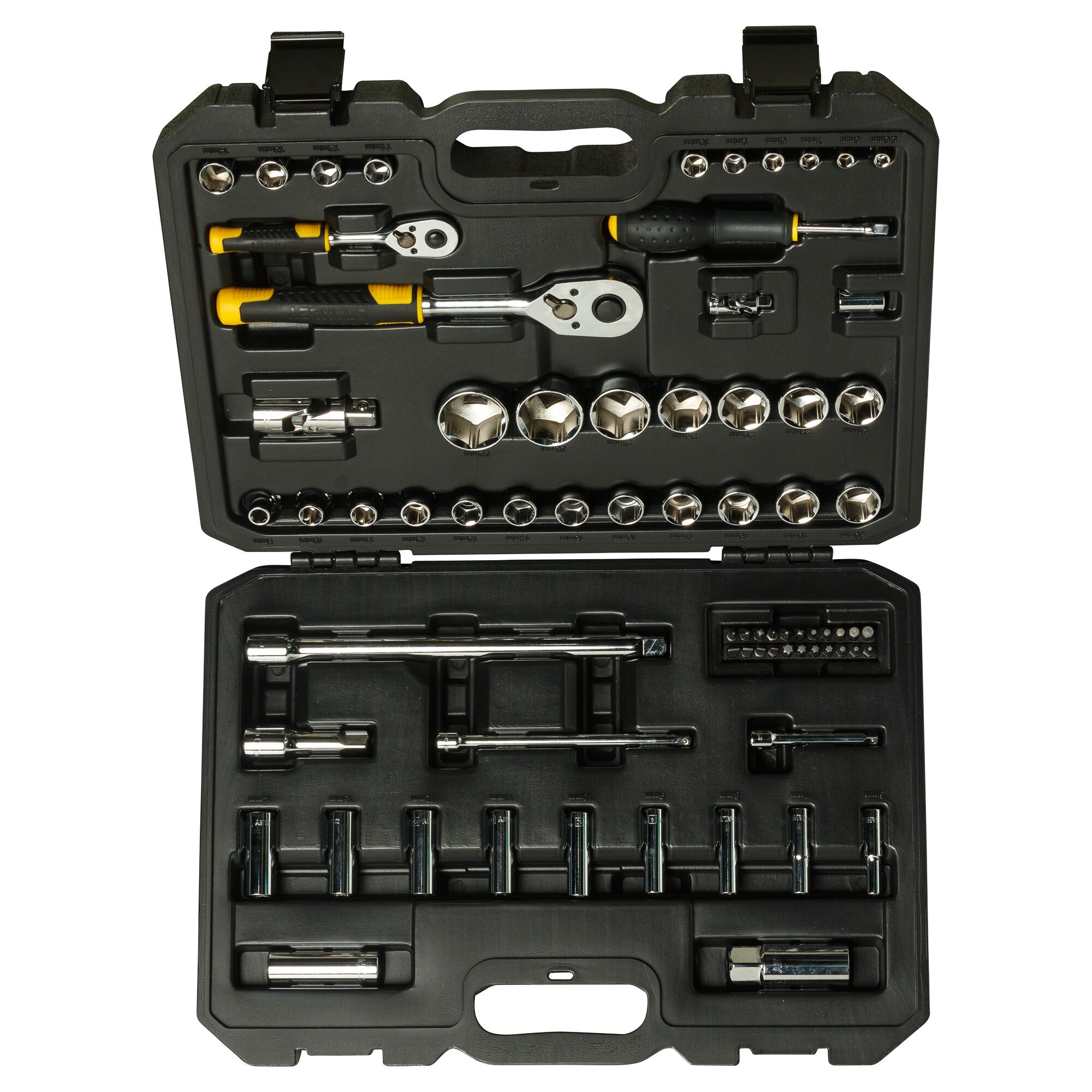 72 buah Set Soket 1/4"+1/2".